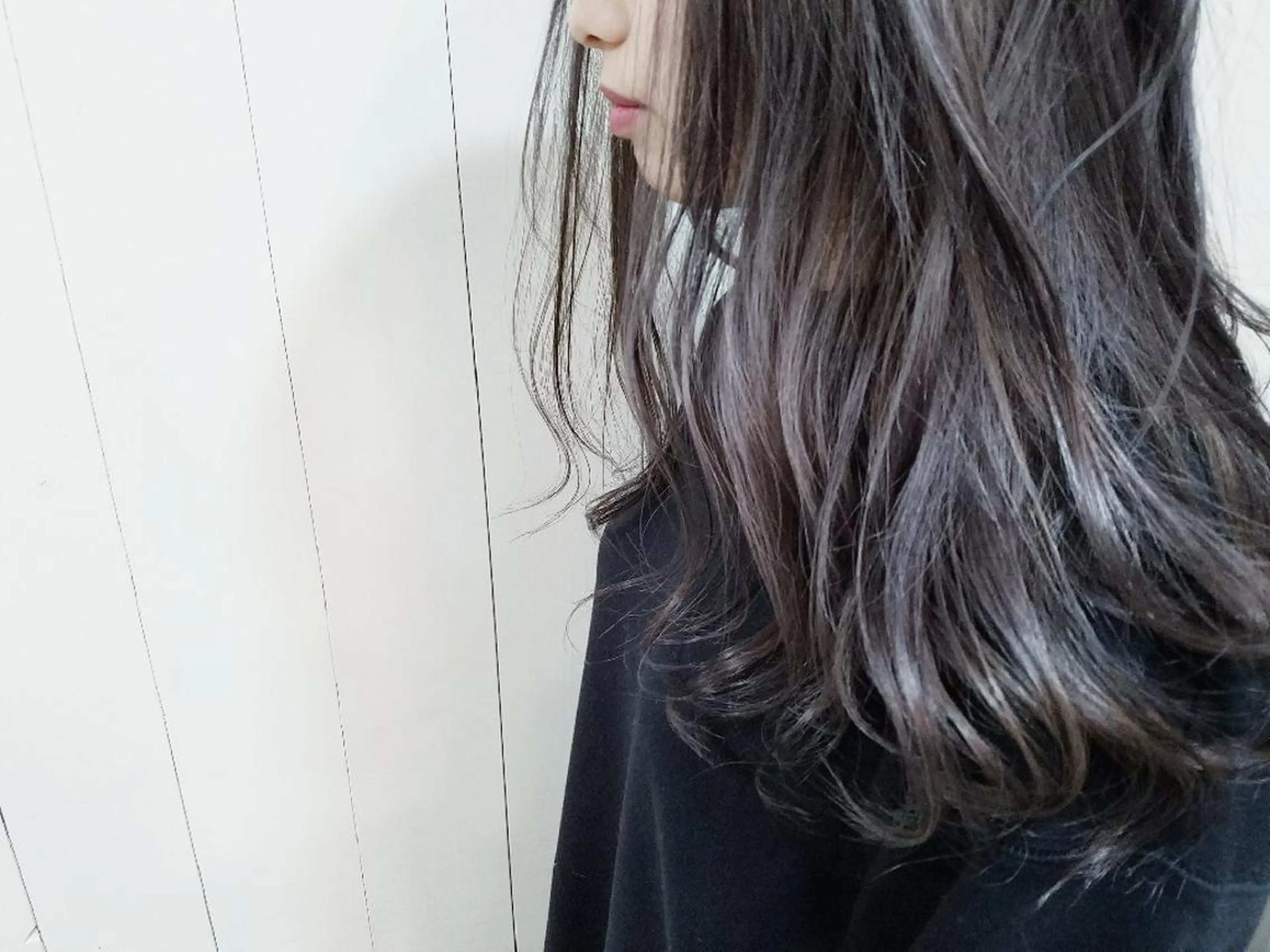 ロング カラー グレージュ ヘアカラー ウルフ、ボブ美容師 今井のヘアスタイル