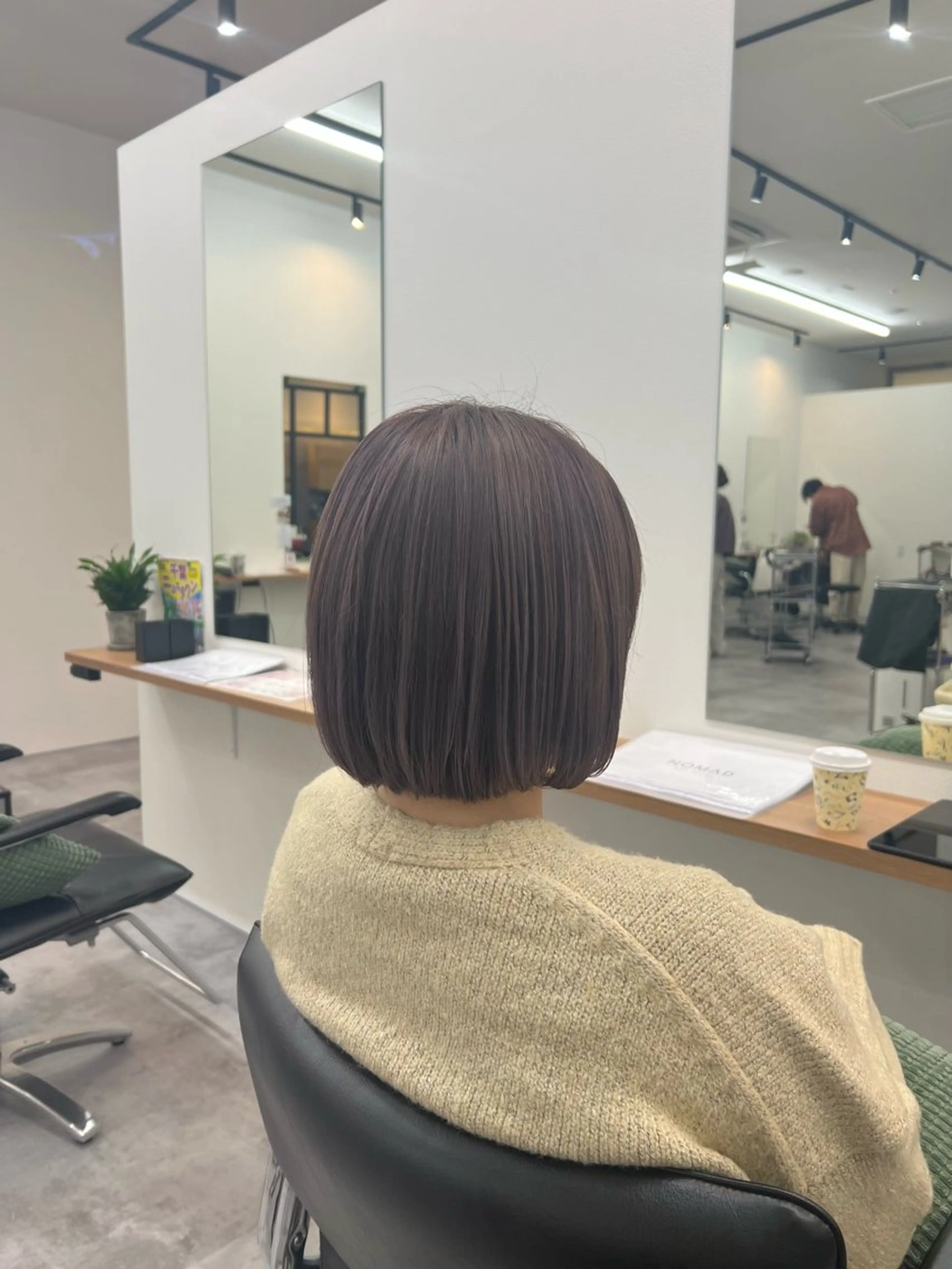 ショート カラー グレージュ ラベンダーカラー ラベンダーグレージュ ラベンダーグレー ボブ カット ヘアカラー トリートメント ✨NOMAD印西✨ 黒川勇輝のヘアスタイル