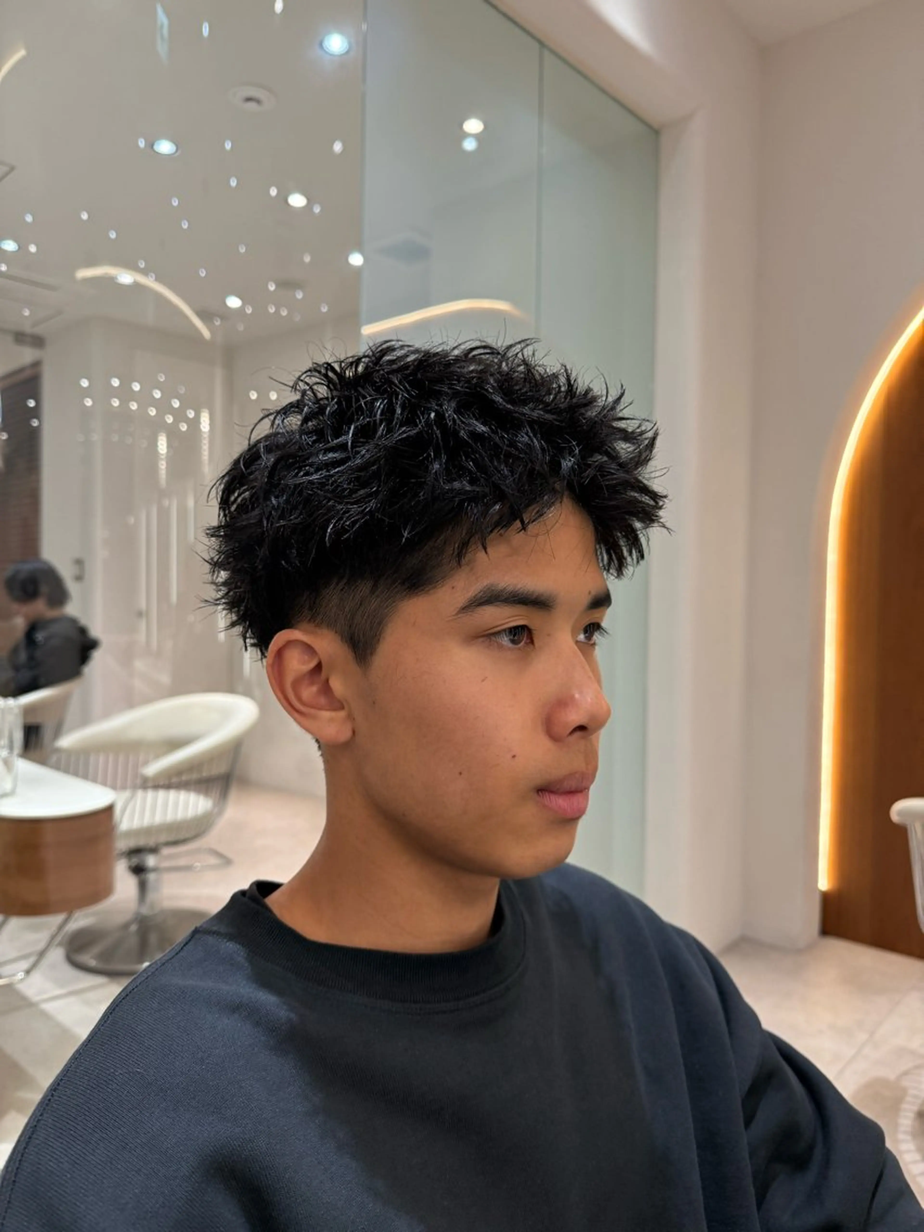 ショート パーマ メンズ メンズパーマ スパイキーショート くせ毛 ショートヘア カット パーマ heavenly by HAVANA新宿所属・メンズショート/ピン パーマ/新宿/フウガのヘアスタイル