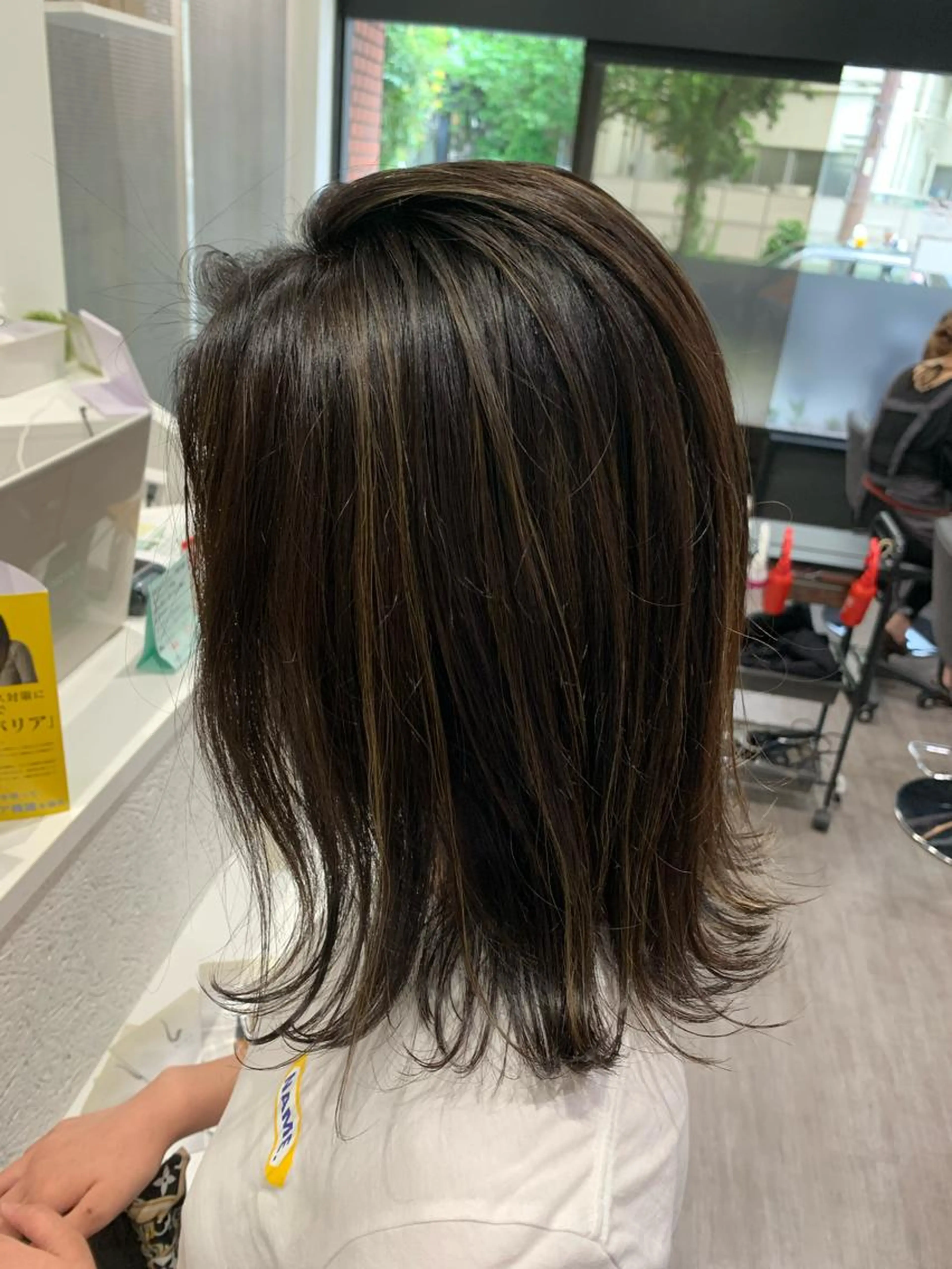 【極細ハイライト/透明感/ブリーチ付き】カラー+スパTRの写真