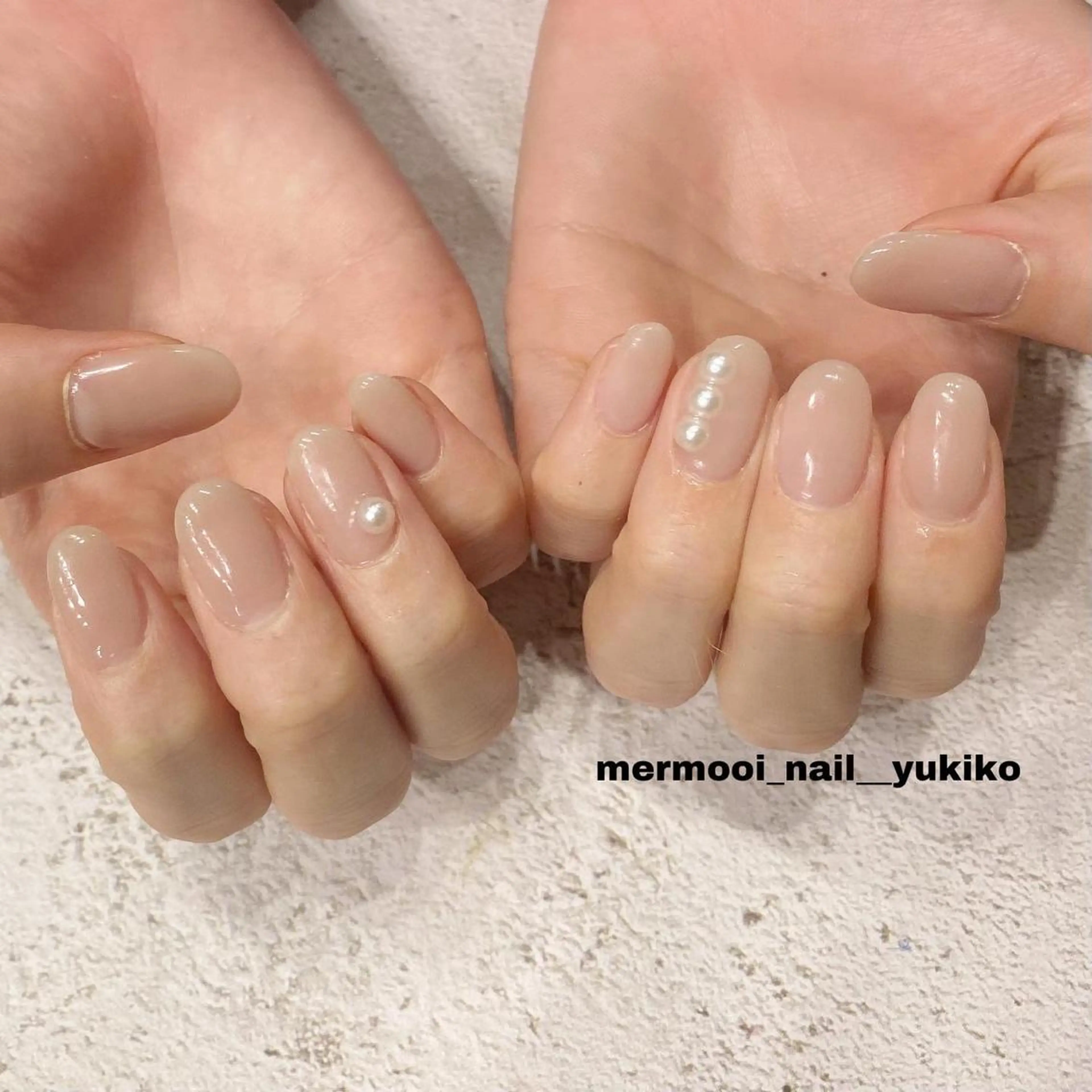 ネイル 韓国ネイル オフィスネイル ワンカラーネイル シンプルネイル ワンホンネイル ハンドネイル mermooi nailのネイルデザイン