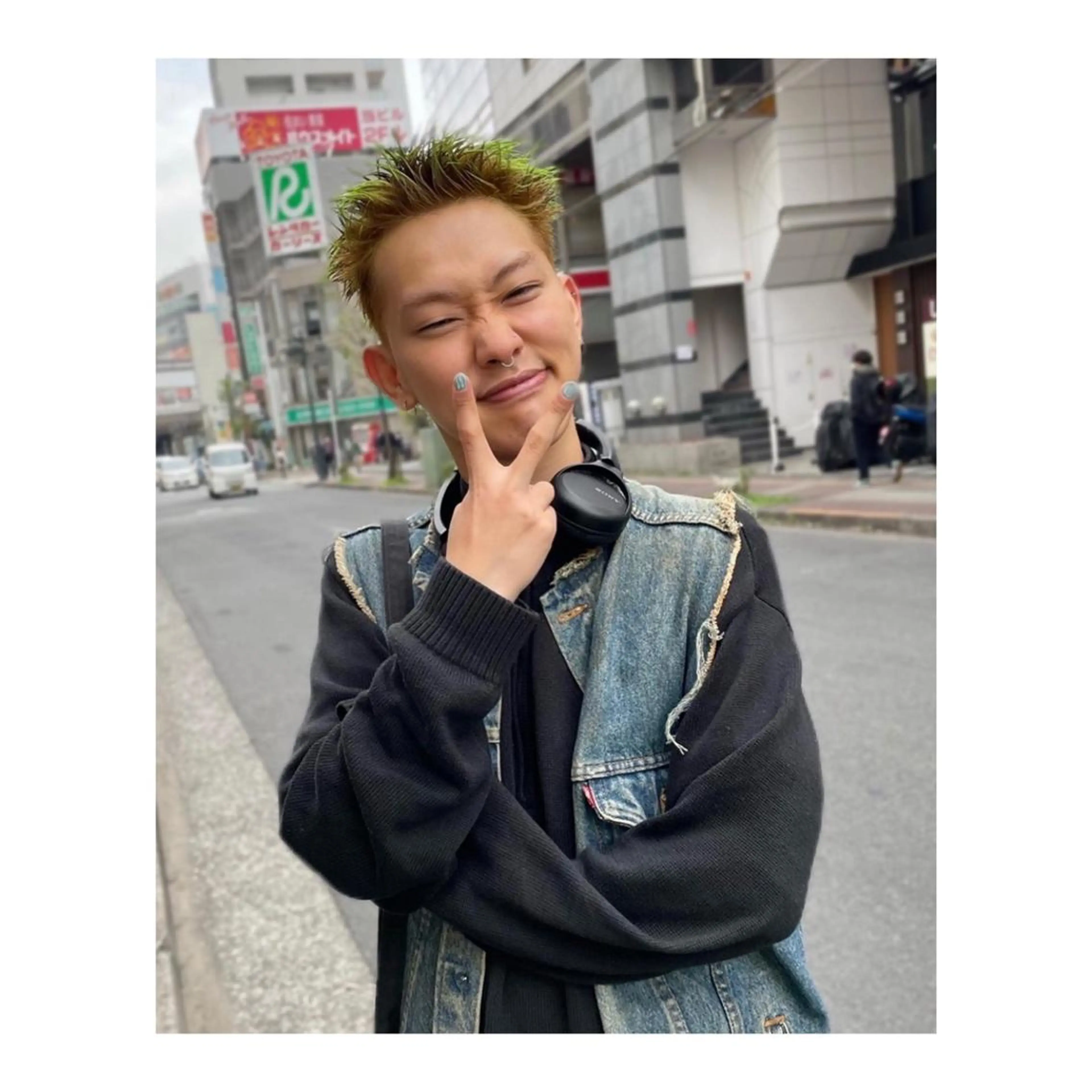 ショート カラー メンズ カット ヘアカラー ange☞ soutaのヘアスタイル