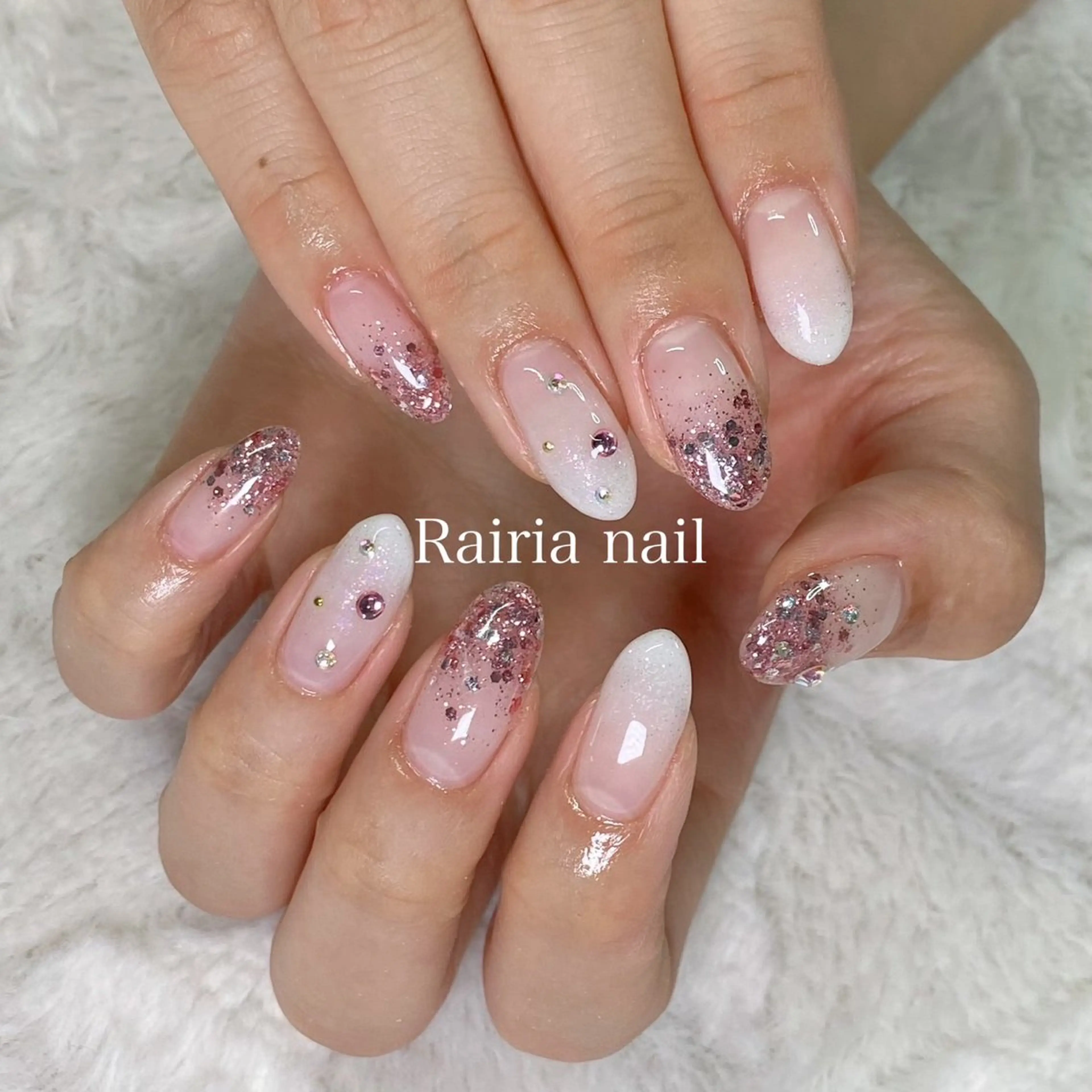ネイル フットネイル ジェルネイル 持ち込み パラジェル Rairianail yukiのネイルデザイン