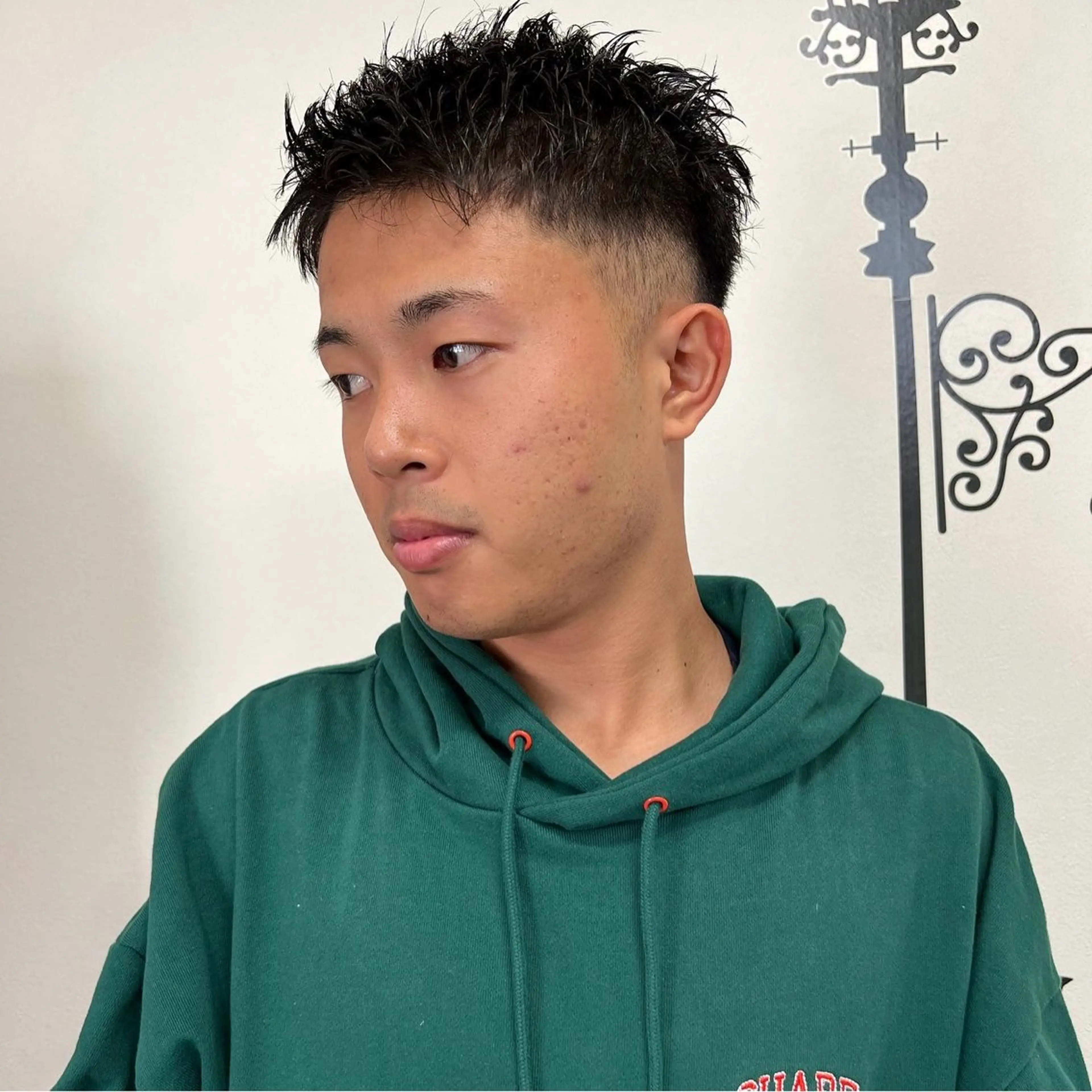 ショート メンズ アップバング メンズパーマ メンズショート スパイキーショート ショートヘア カット ヘアセット 【池袋/スパイキー ショート】ⓝⓘⓜⓤのヘアスタイル