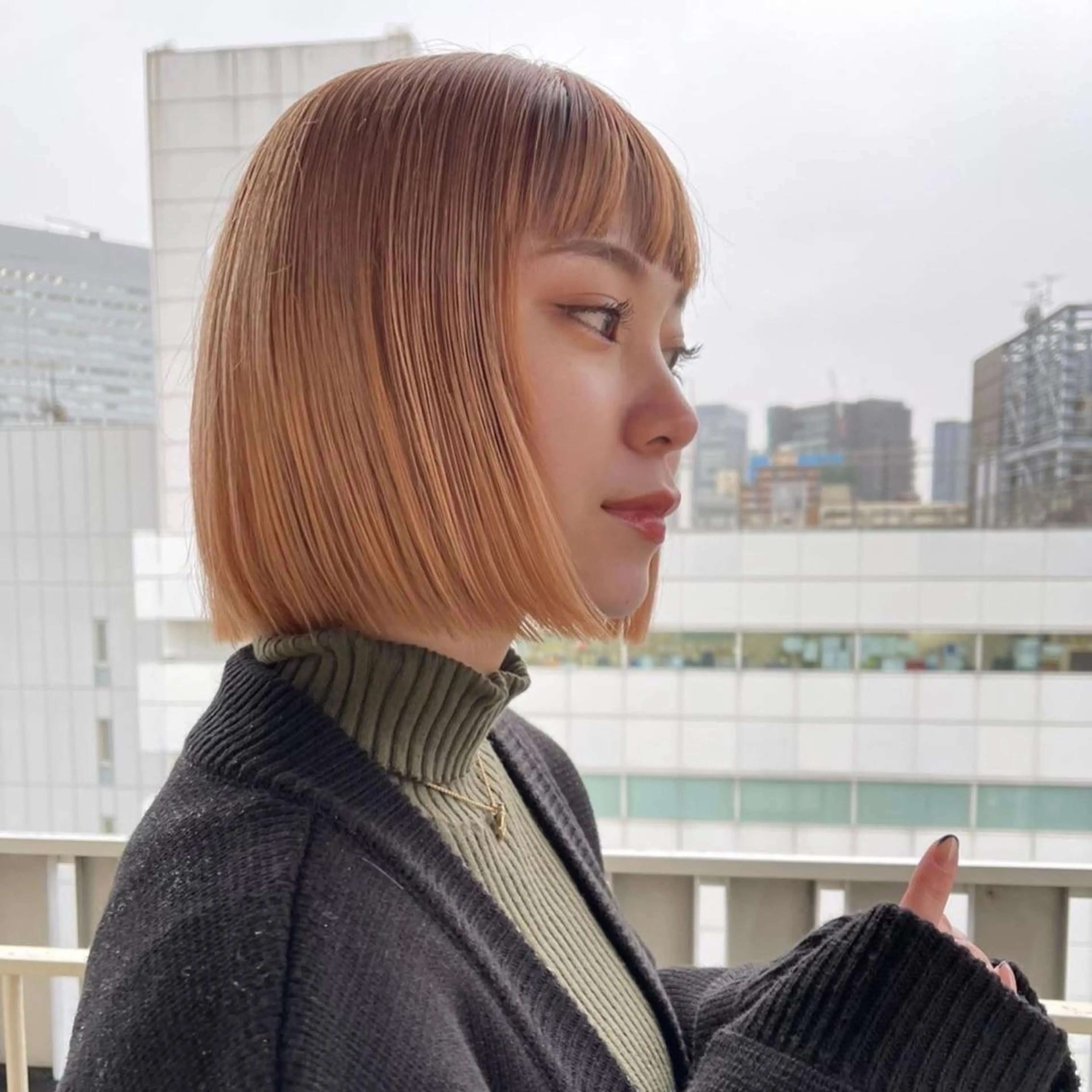 ショート ボブ ショートヘア ヘアカラー 河原 亮のヘアスタイル