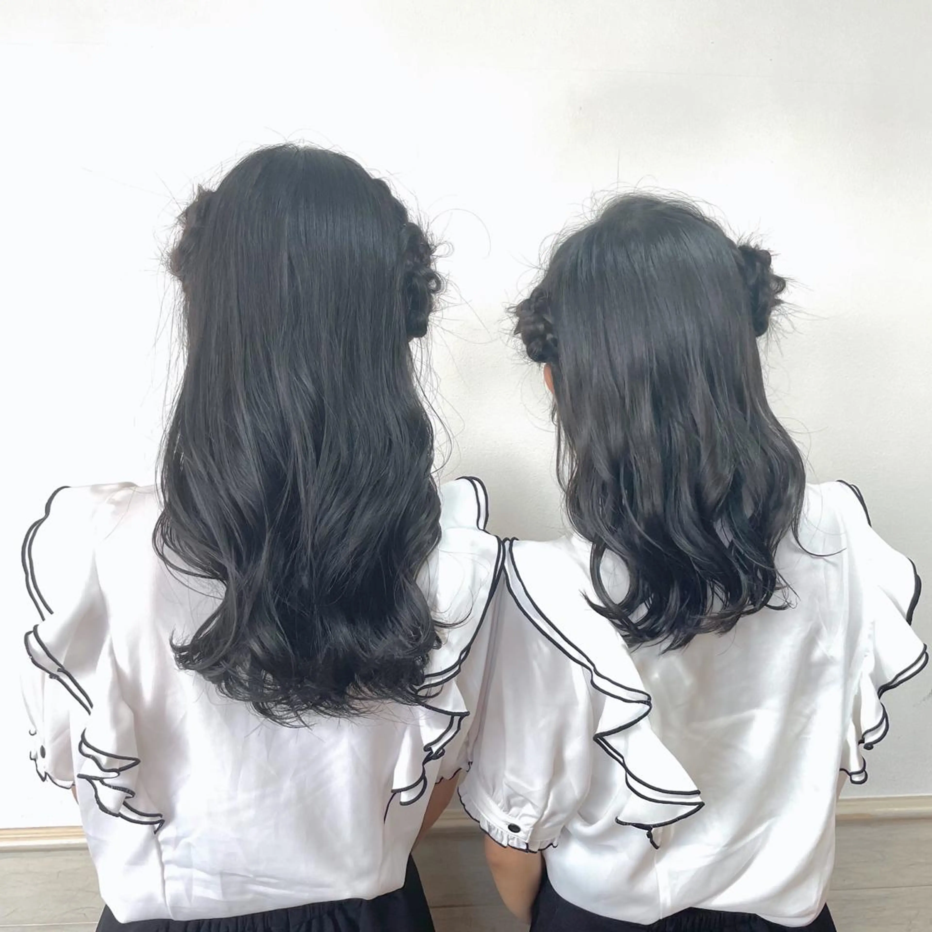 セミロング カット ヘアセット 💖透明感カラー💖 坂本万由子のヘアスタイル