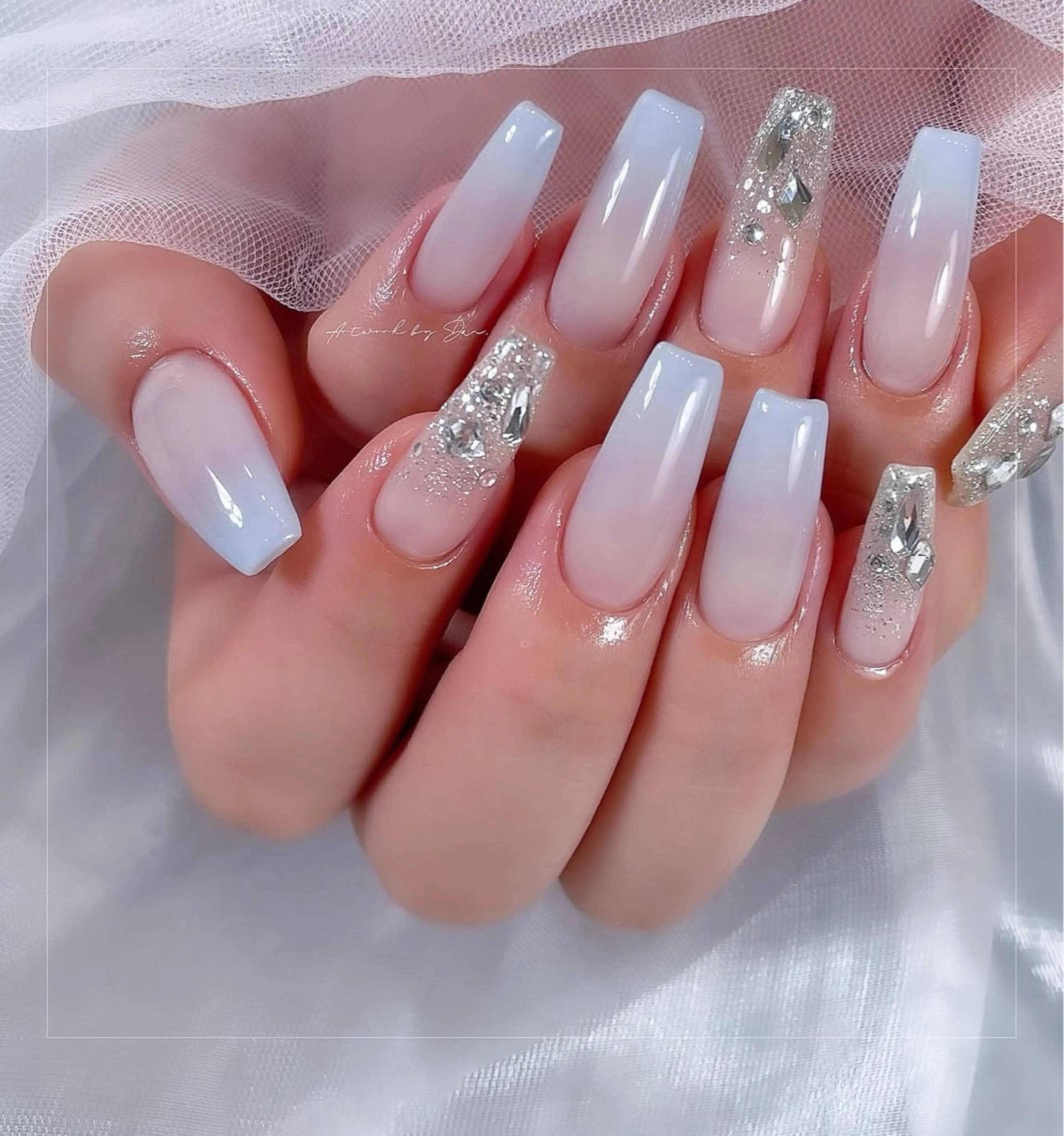 ネイル ジェルネイル 韓国ネイル マグネットネイル ネイルチップ 冬ネイル ハンドネイル Lenie Nailのネイルデザイン