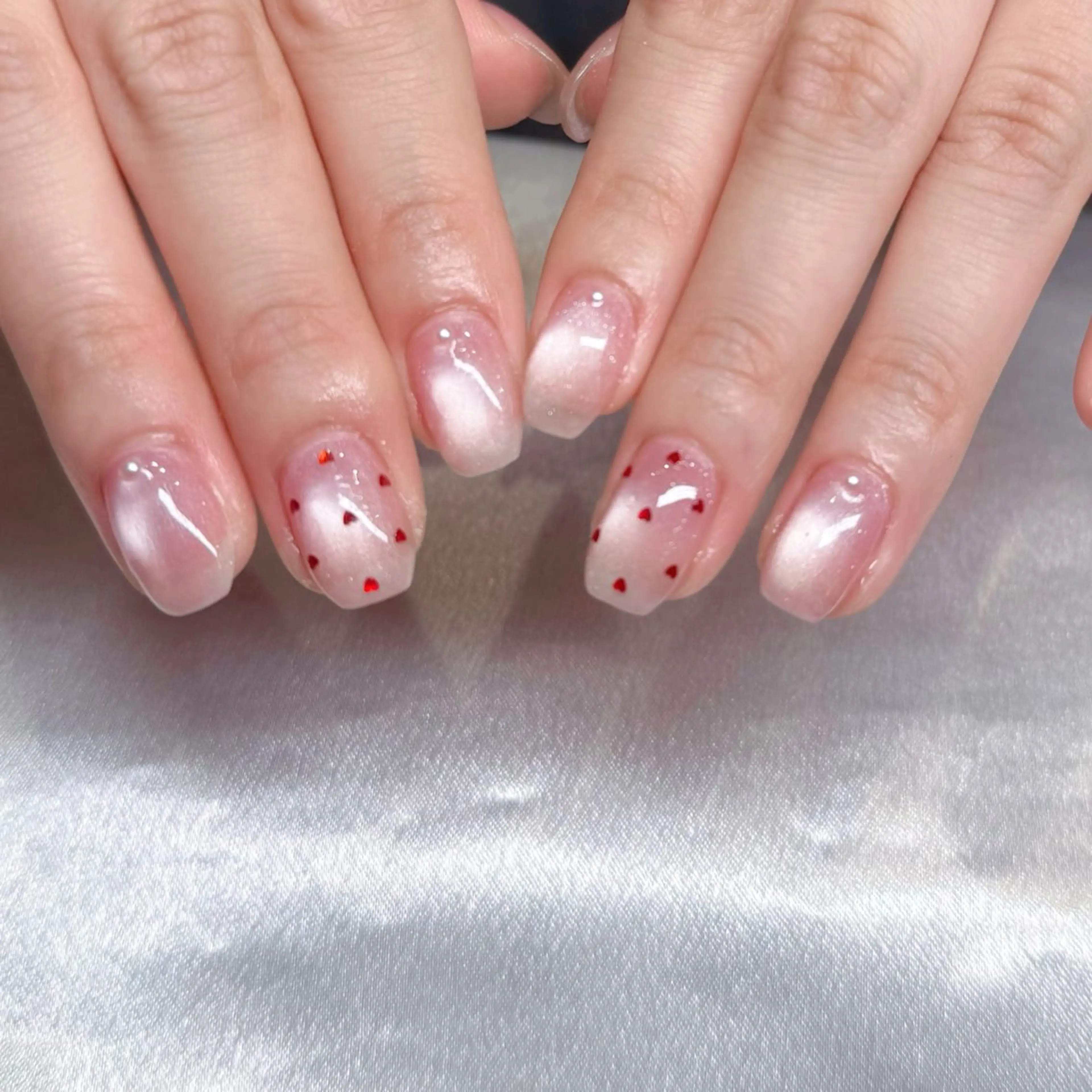 ネイル マグネットネイル ハンドネイル nail salon menarii所属・mai 🩵のネイルデザイン