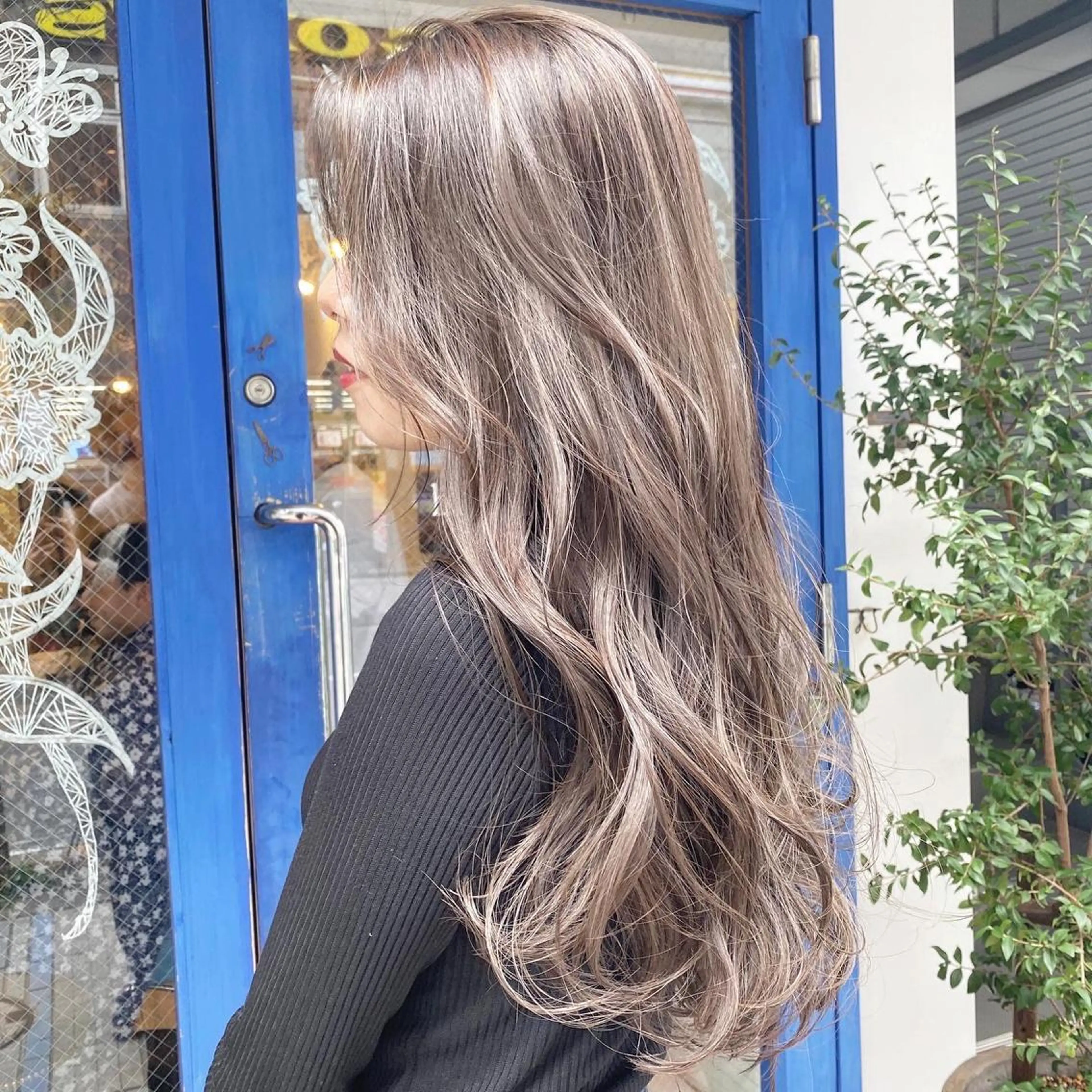ロング カラー ヘアアレンジ グレージュ 髪の悩みを解決！ 那須達敦のヘアスタイル