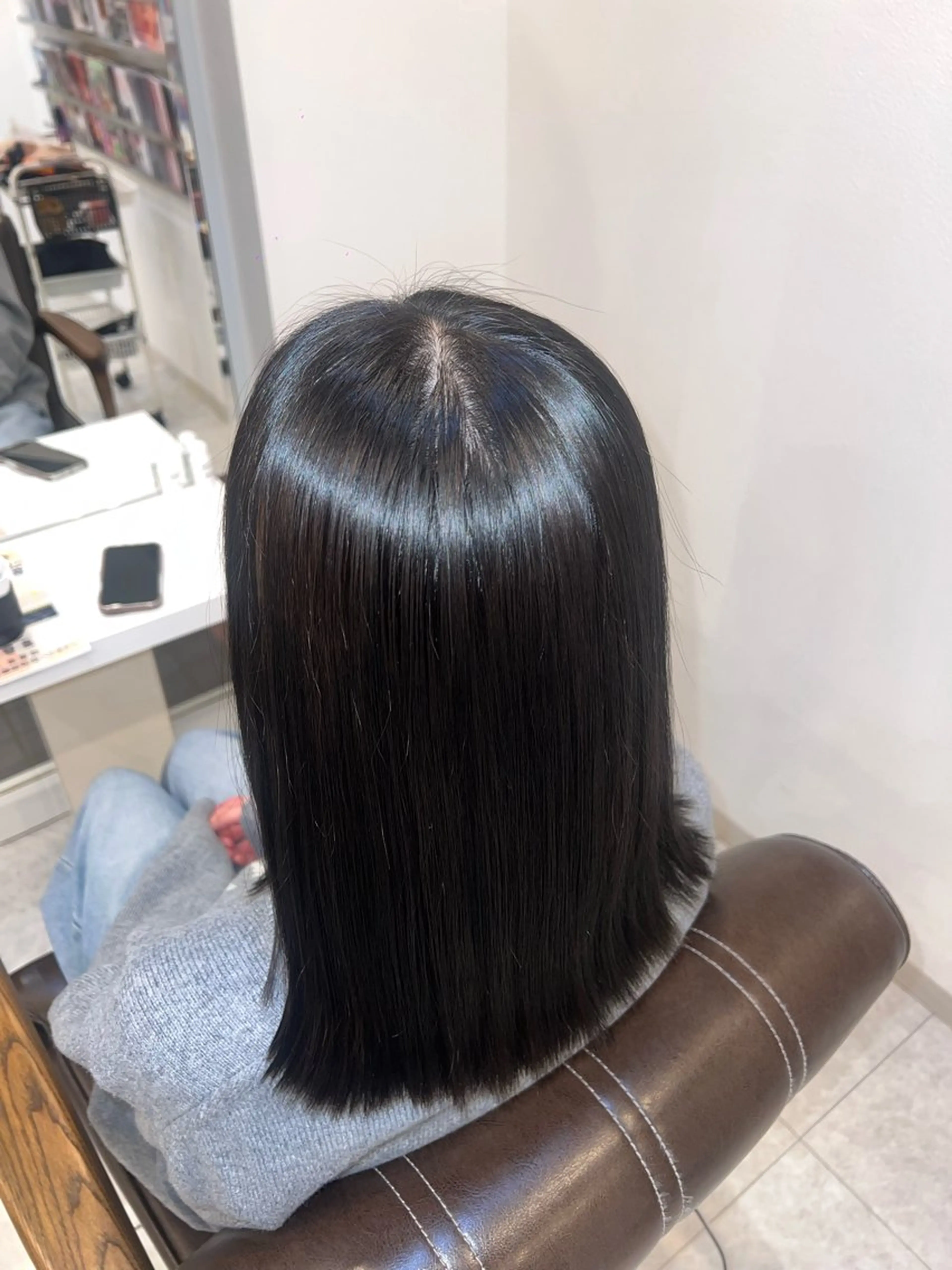 セミロング カラー ハイトーンカラー sunquestみずほ台所属・韓国風ハイトーン ハヤタ💎のヘアスタイル