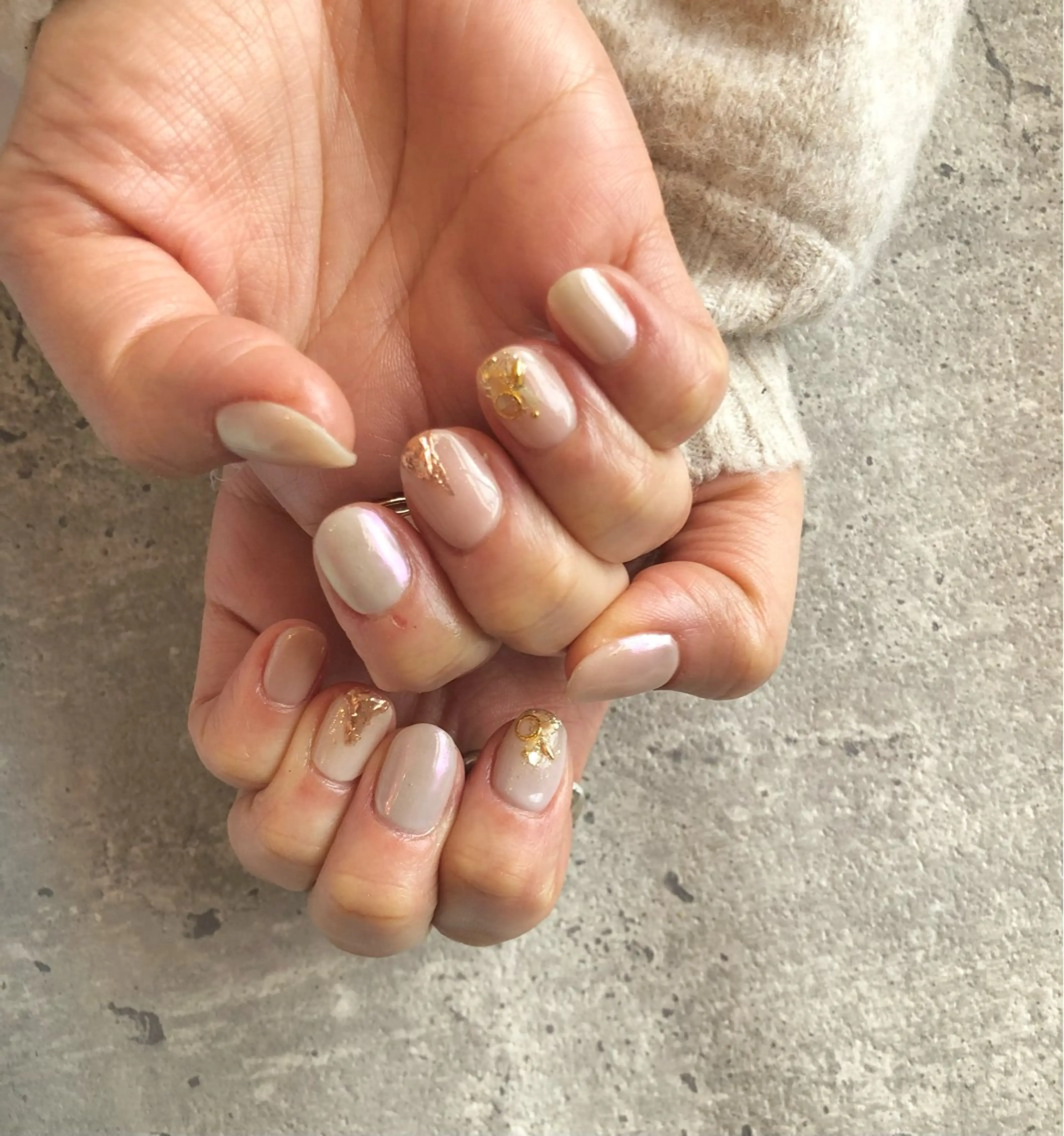 ネイル オーロラネイル ニュアンスネイル Bijou💎✨ Reiのネイルデザイン