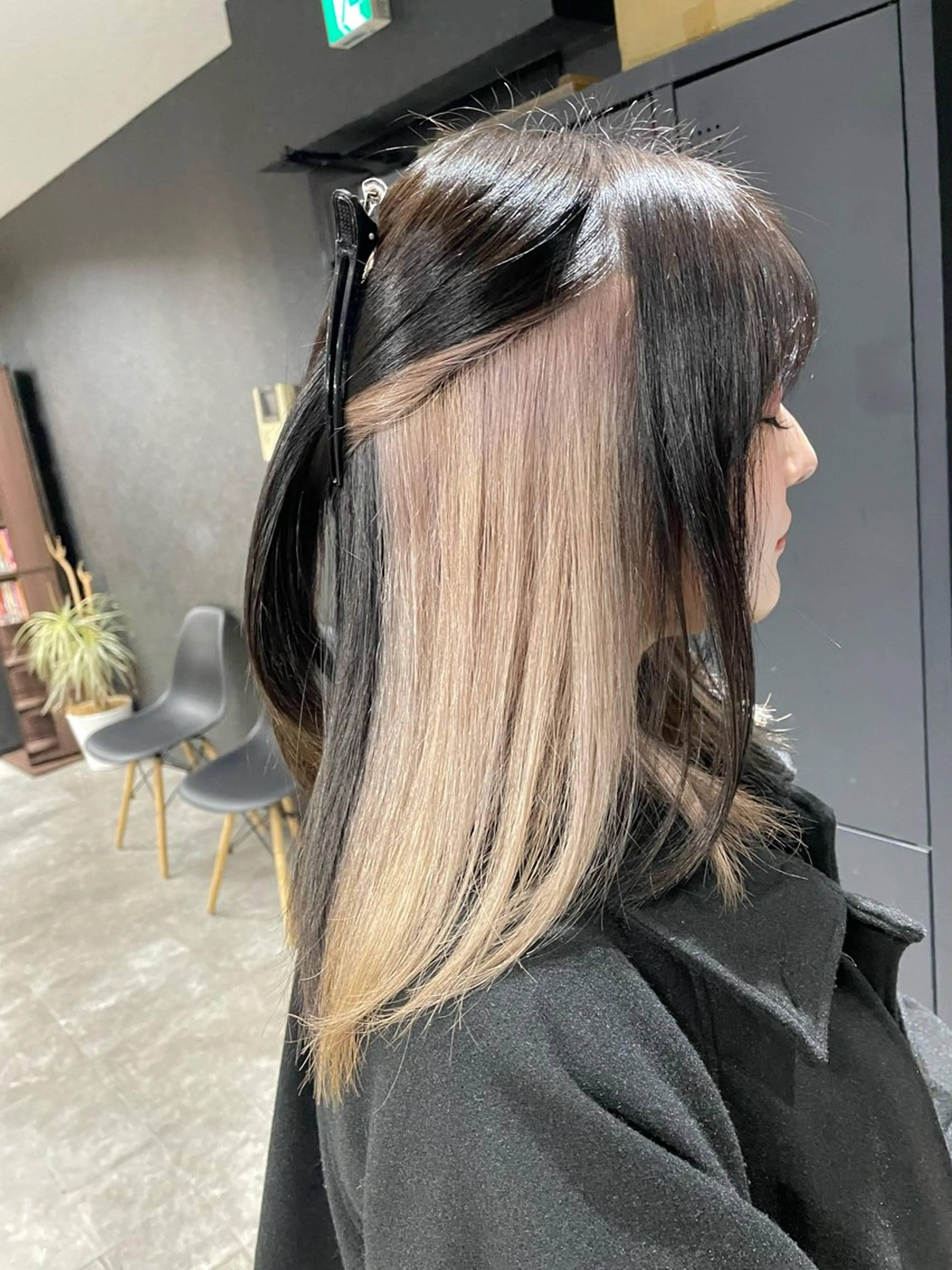 ミディアム ハンソン ディンのヘアスタイル