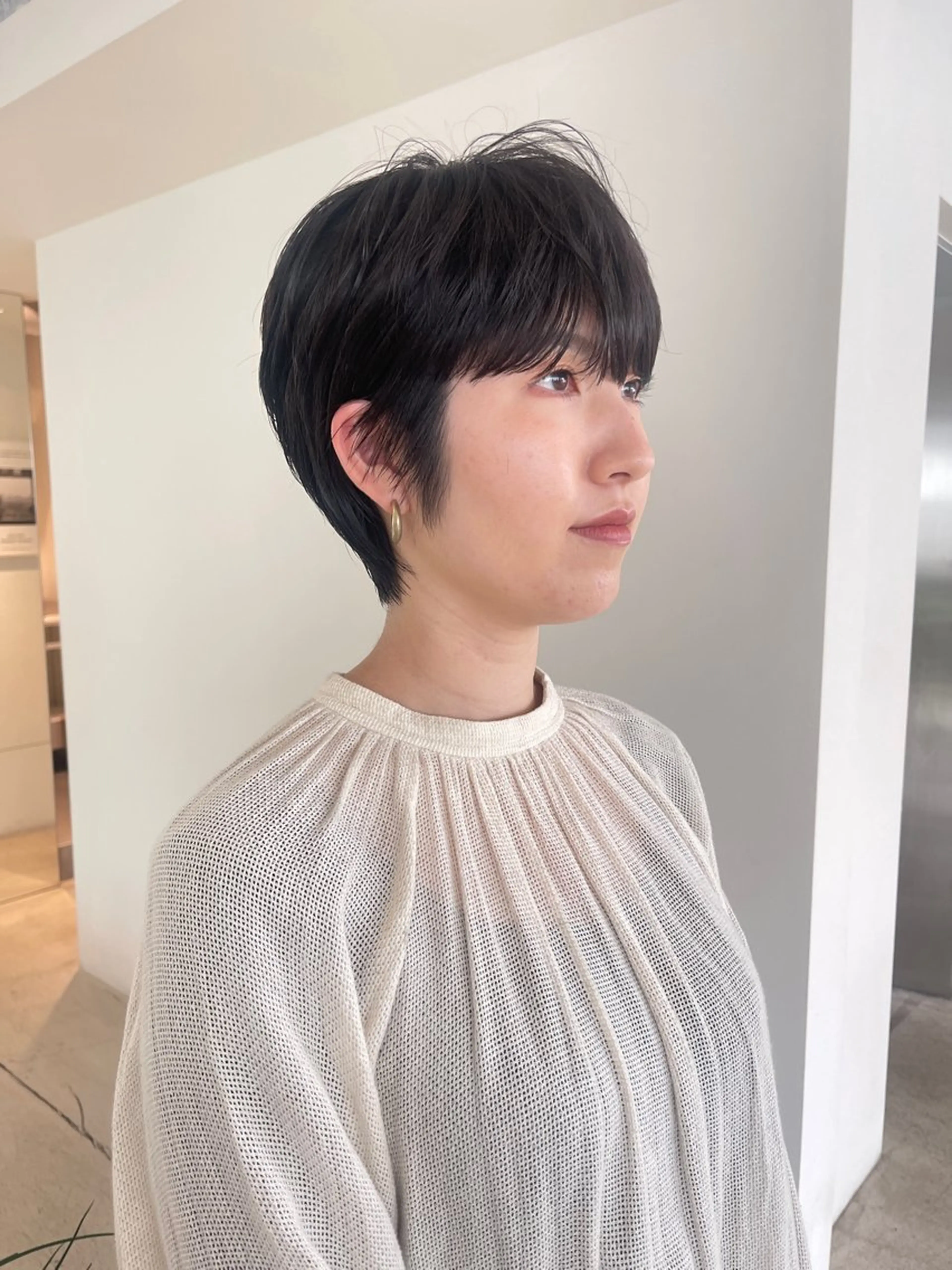 ショート カット トリートメント oma　袮次金 鈴香のヘアスタイル