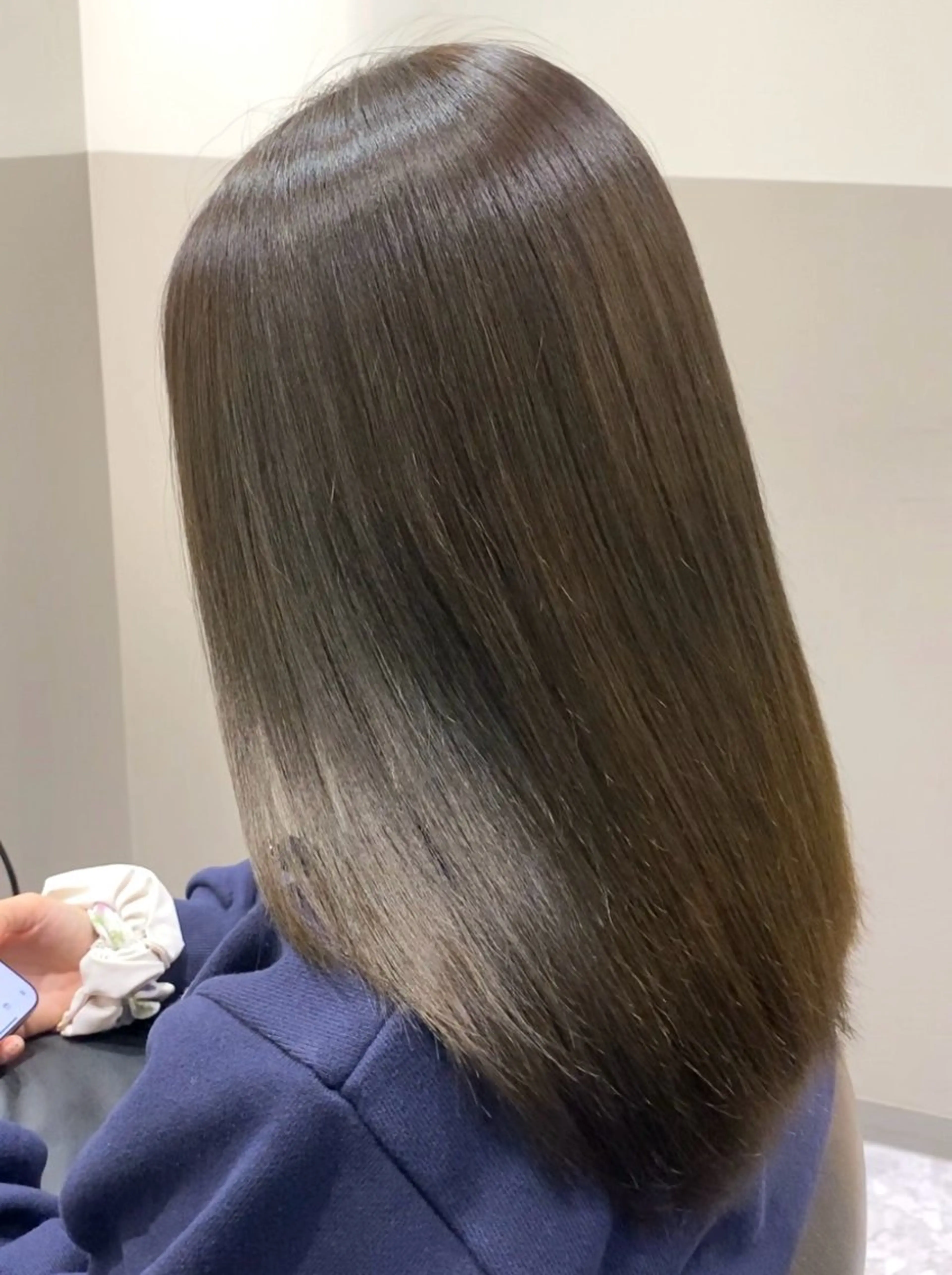 ロング 縮毛矯正 ヘアカラー トリートメント オリーブ🌿ブリーチ なし◎Azusaのヘアスタイル