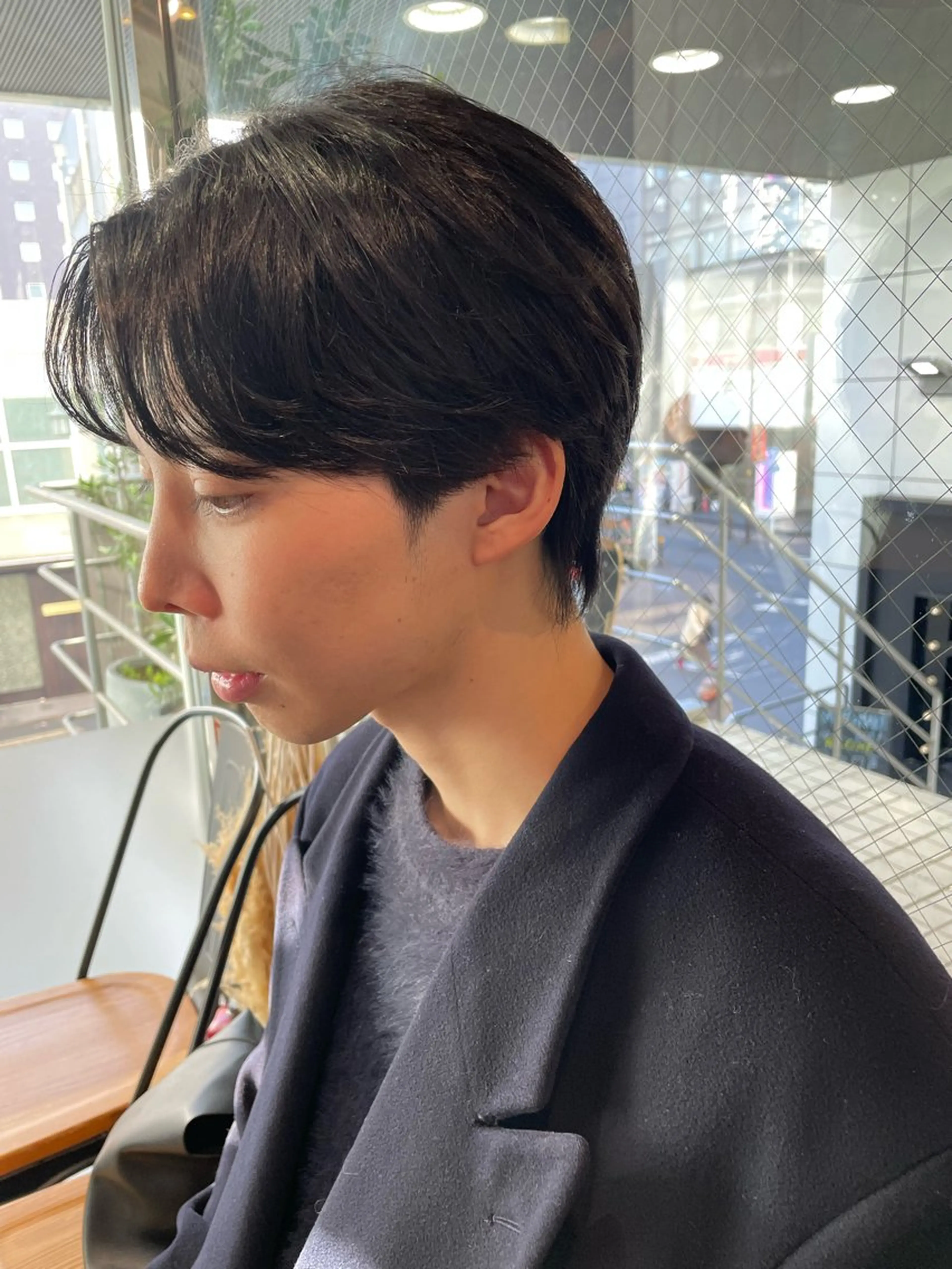 ミディアム メンズ メンズブリーチ センターパート メンズハイトーン 刈り上げ メンズ/ブリーチなし サクラ🌸のヘアスタイル