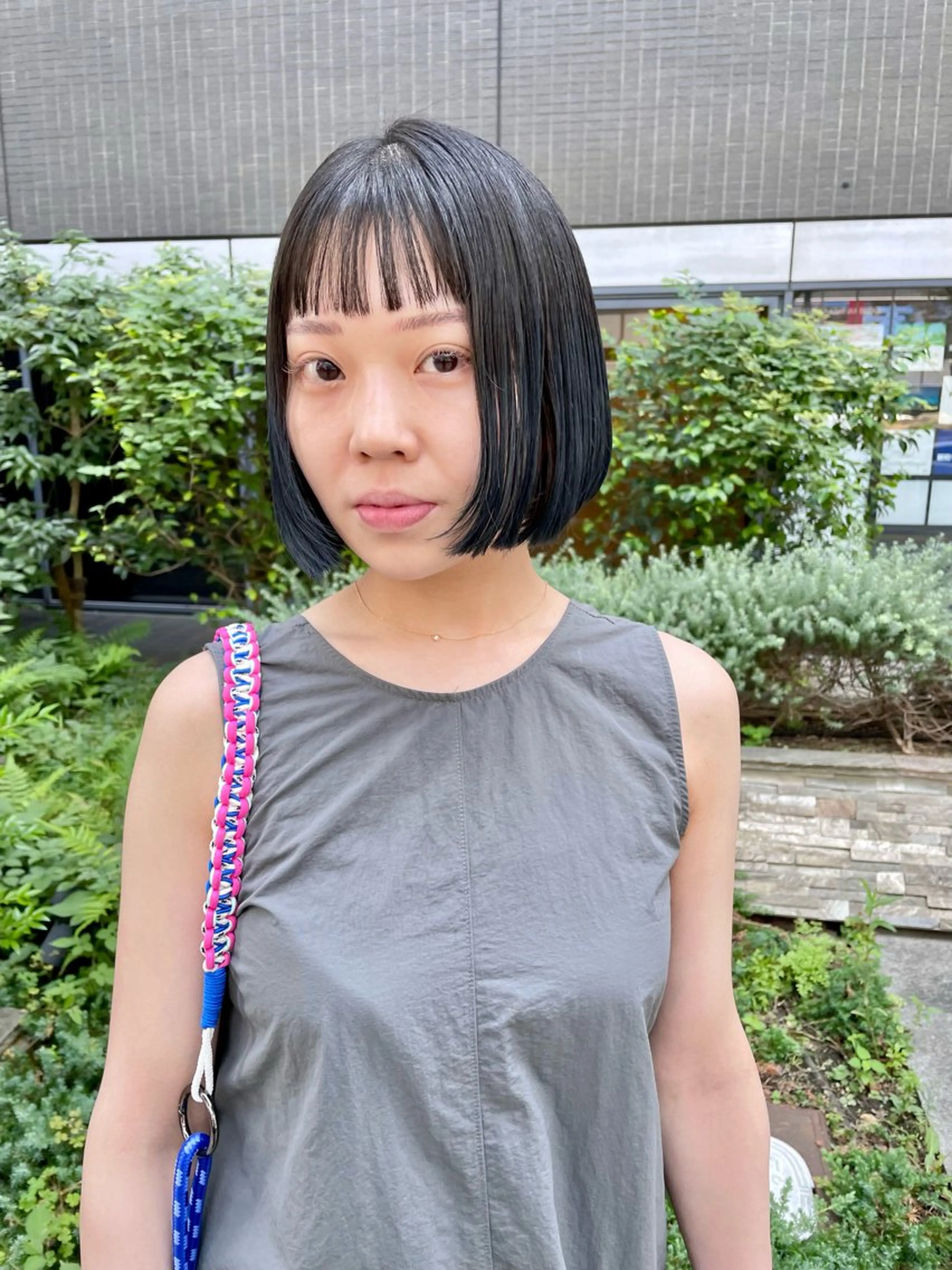 ミディアム カラー パーマ ヘアアレンジ メンズ ブルーカラー ネイビーカラー ボブ カット ヘアカラー トリートメント tatsumi/ボブ ウルフ/レイヤーのヘアスタイル