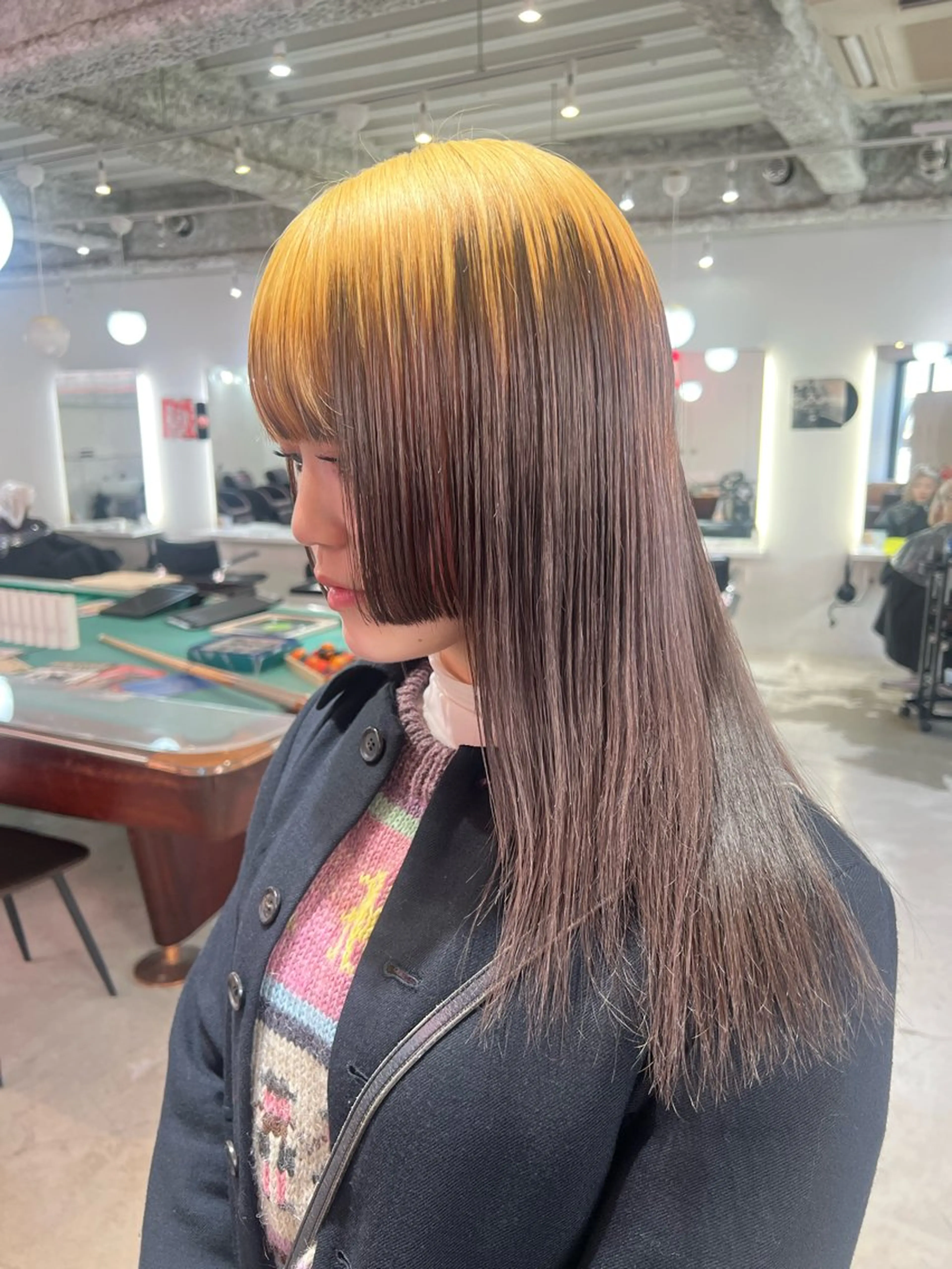 ロング ヘアカラー トリートメント 💥ウルフカット デザインあんな💥のヘアスタイル