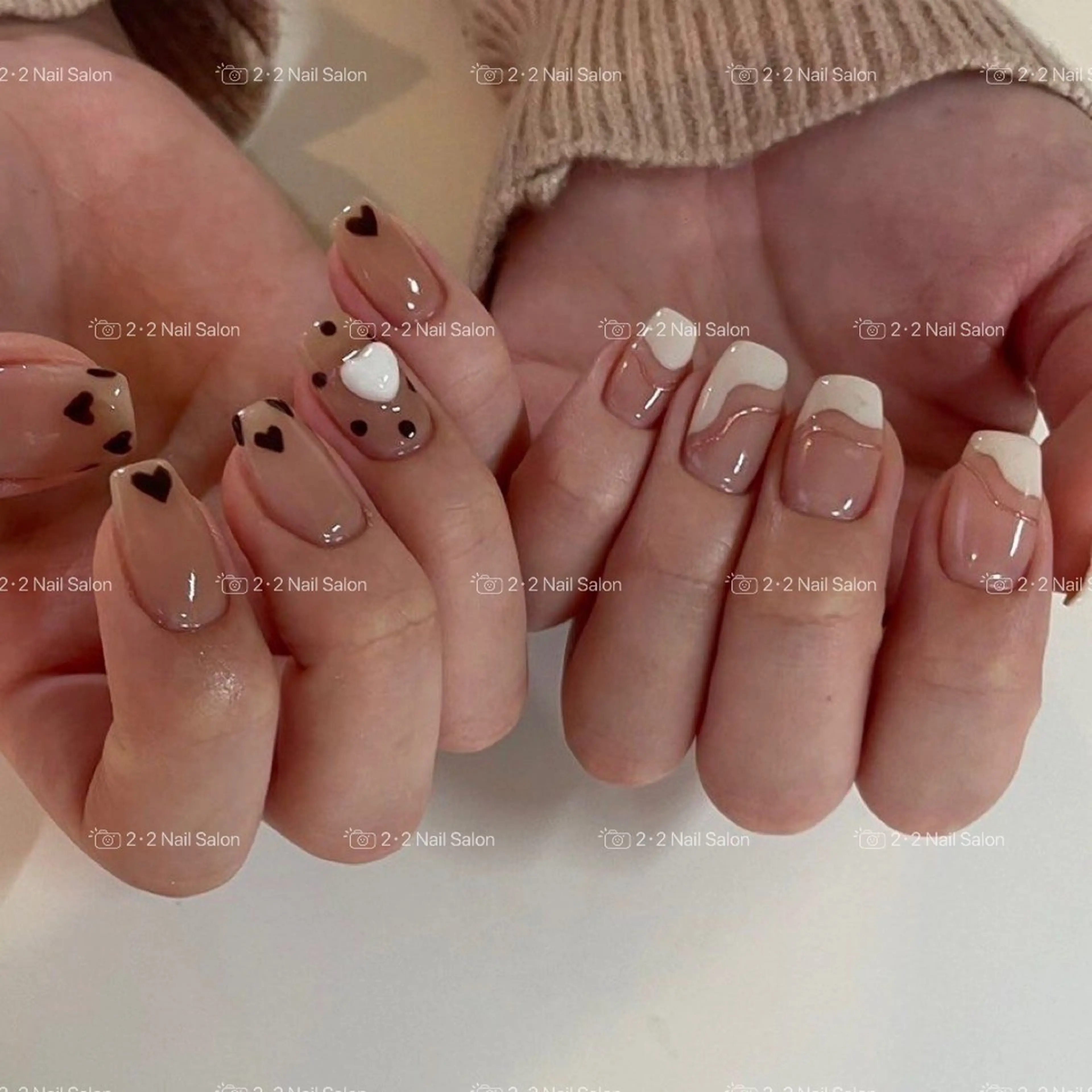 ネイル ハンドネイル 🦋y y Nail 🤍のネイルデザイン