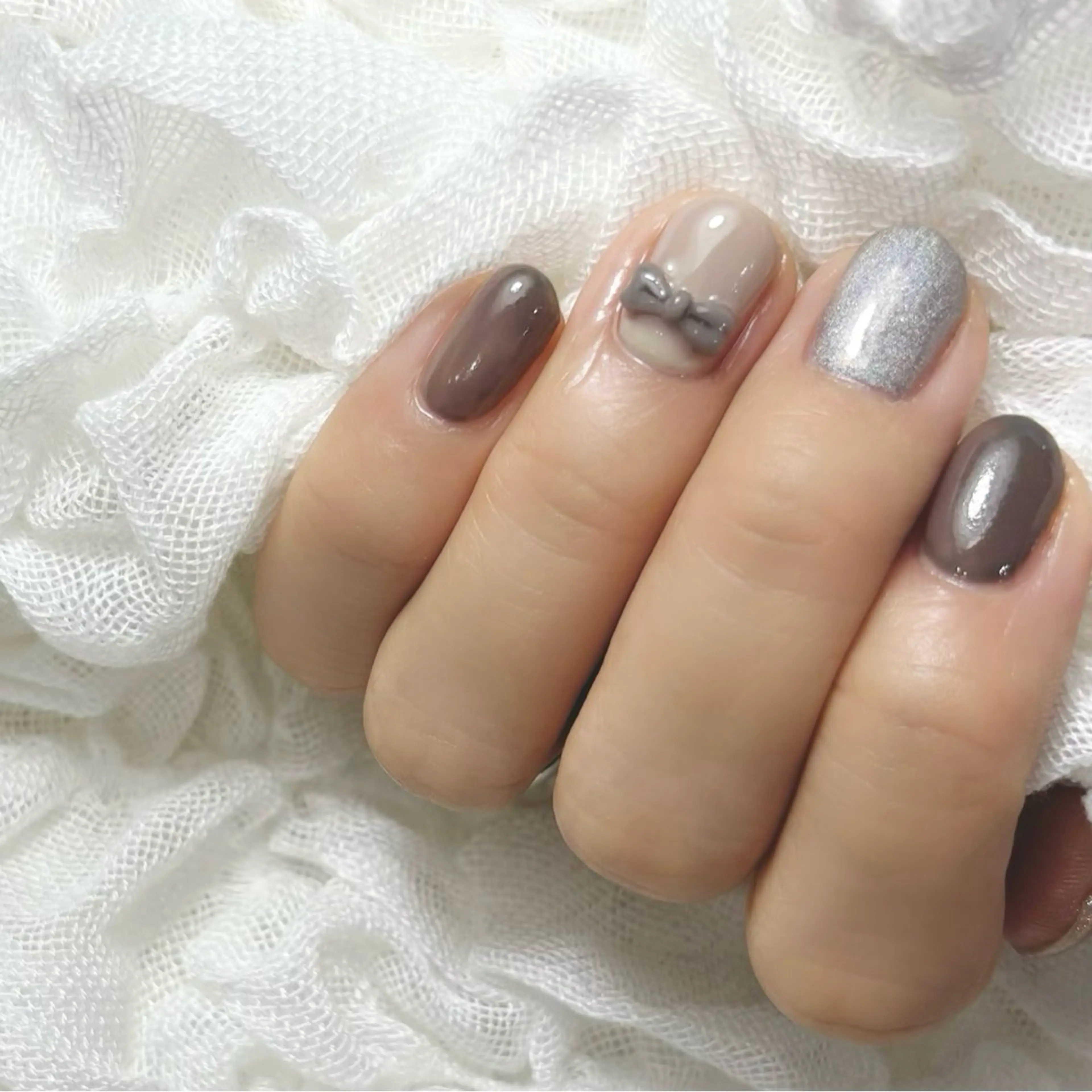 ネイル アートネイル フラッシュネイル ジェルネイル マグネットネイル ワンカラーネイル シンデレラサロン💅 ほみのネイルデザイン