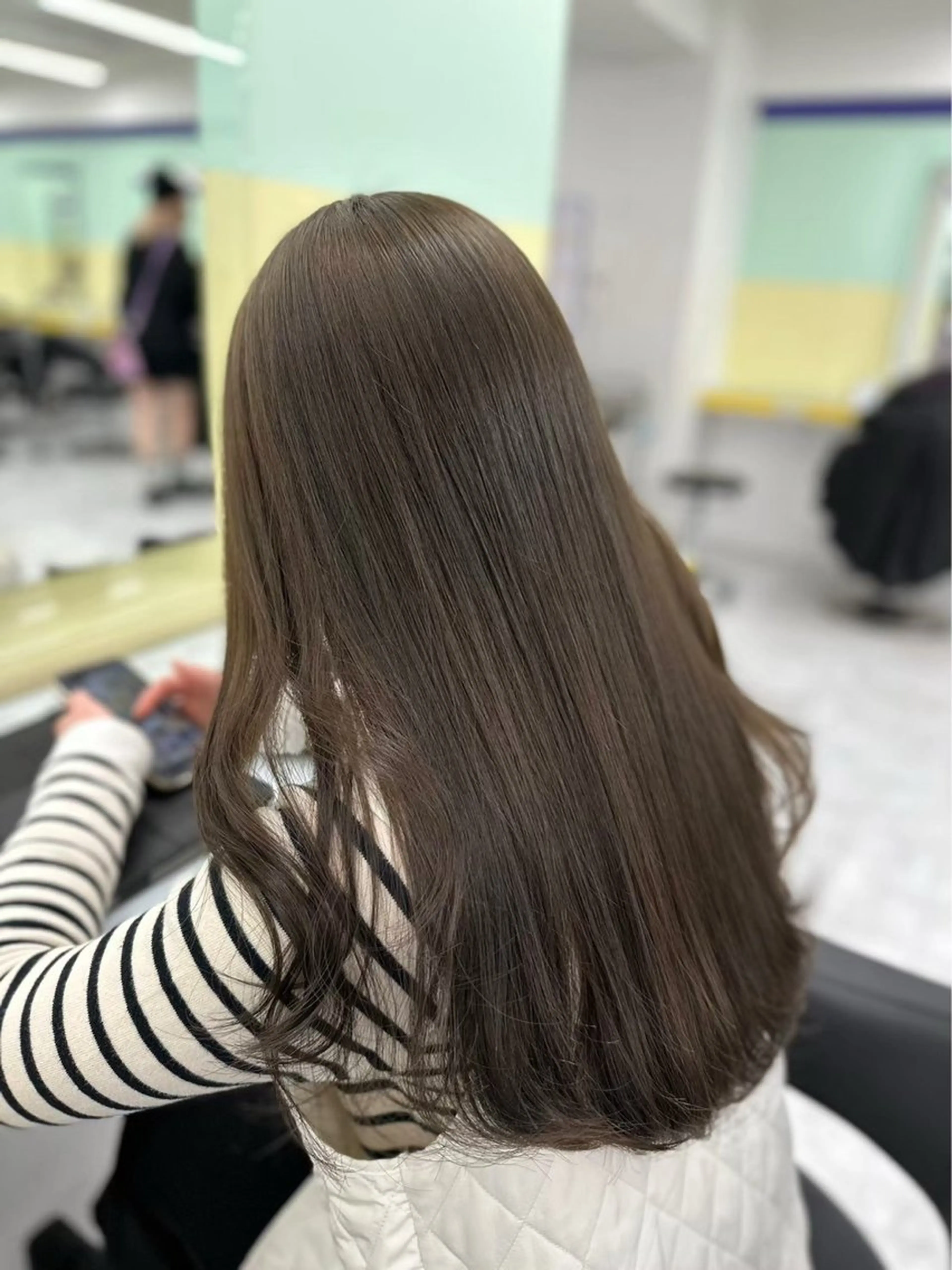 ロング カラー ブリーチ ブラウンカラー ブリーチなしカラー 🍑透明感color 🍑MOMOKA🍑のヘアスタイル