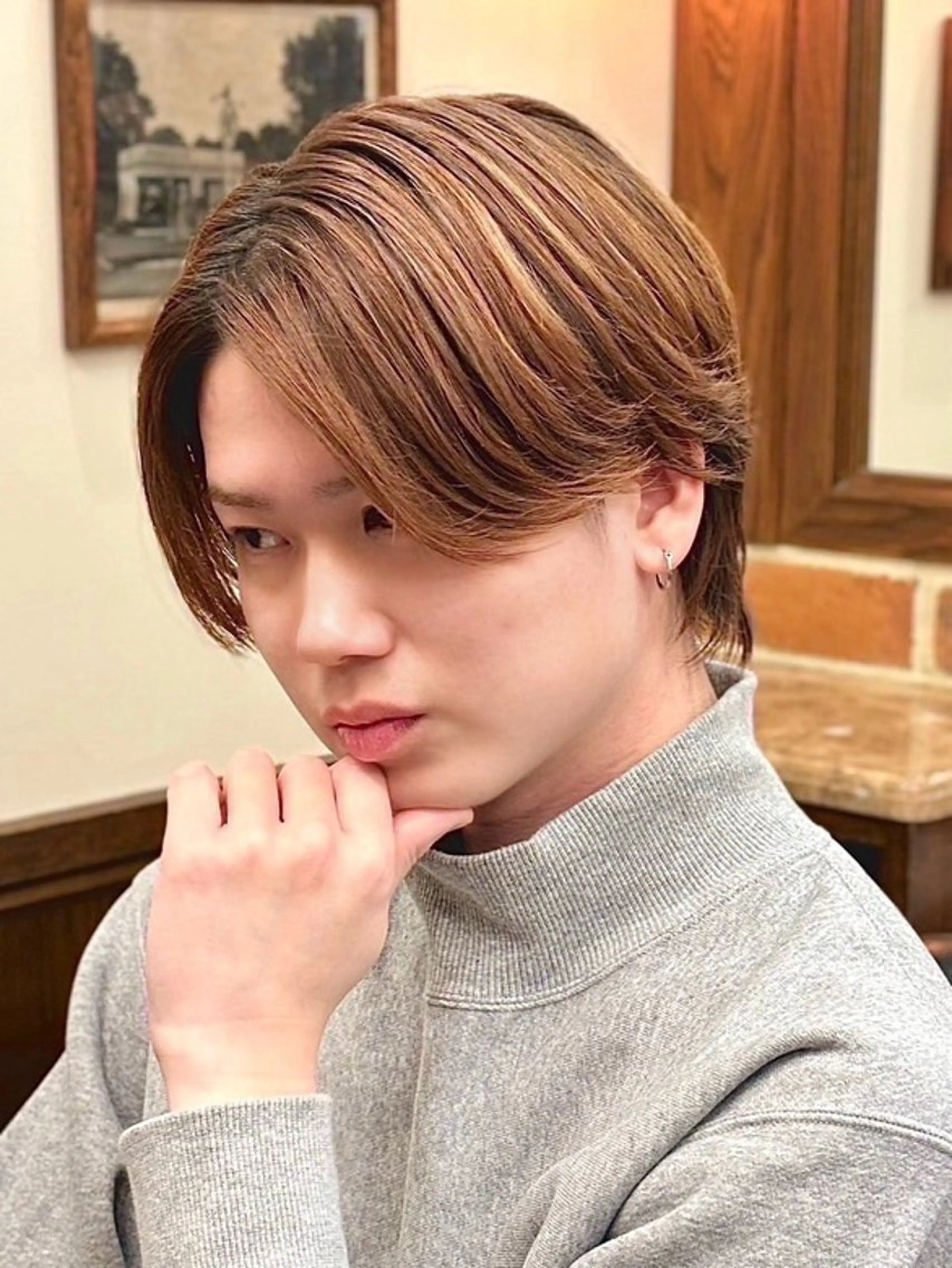 ロング プレミアムバーバー赤坂店所属・水溜 一颯のヘアスタイル