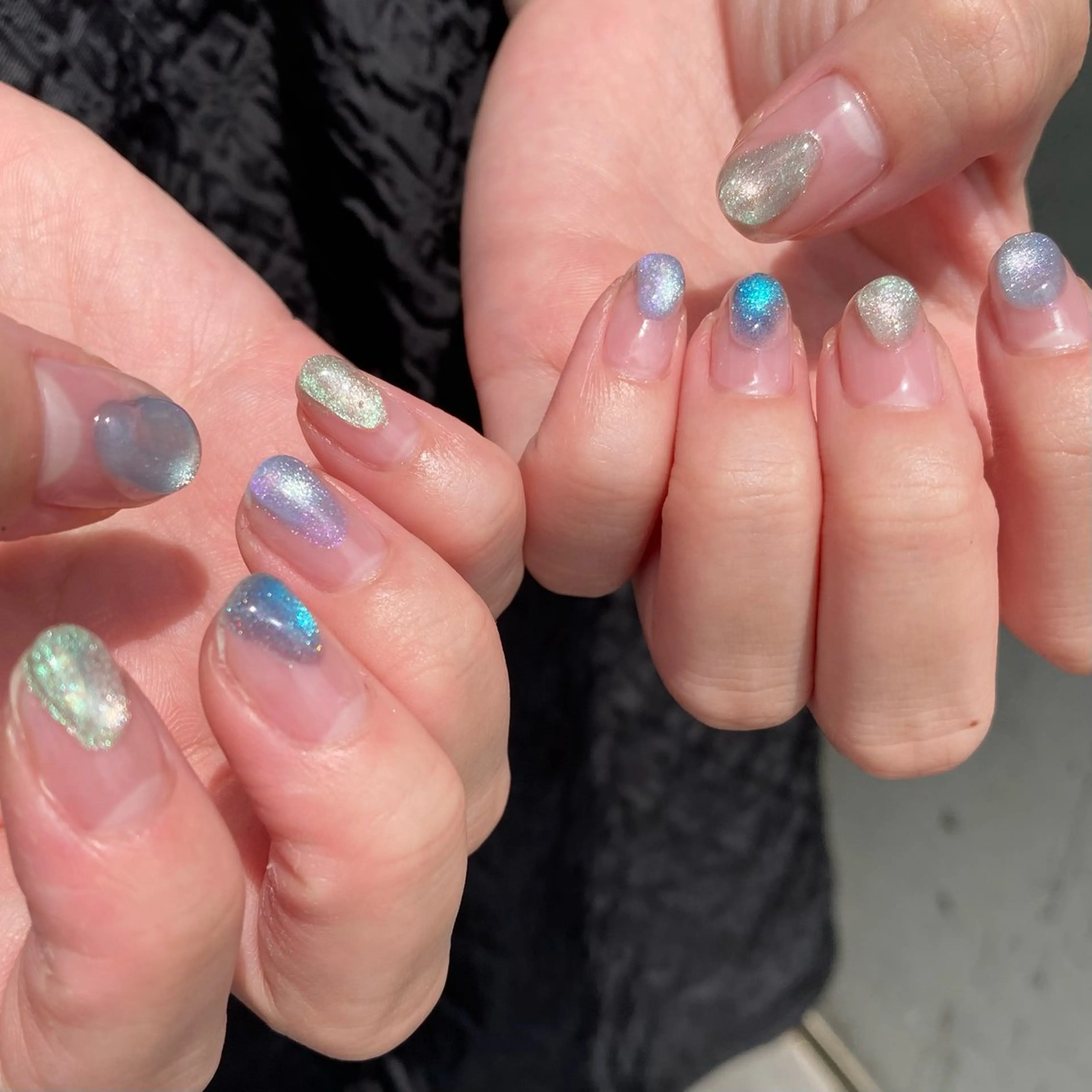 ネイル ジェルネイル マグネットネイル ニュアンスネイル ワンカラーネイル パラジェル ハンドネイル 草加ニュアンスネイル 🌚hersのネイルデザイン