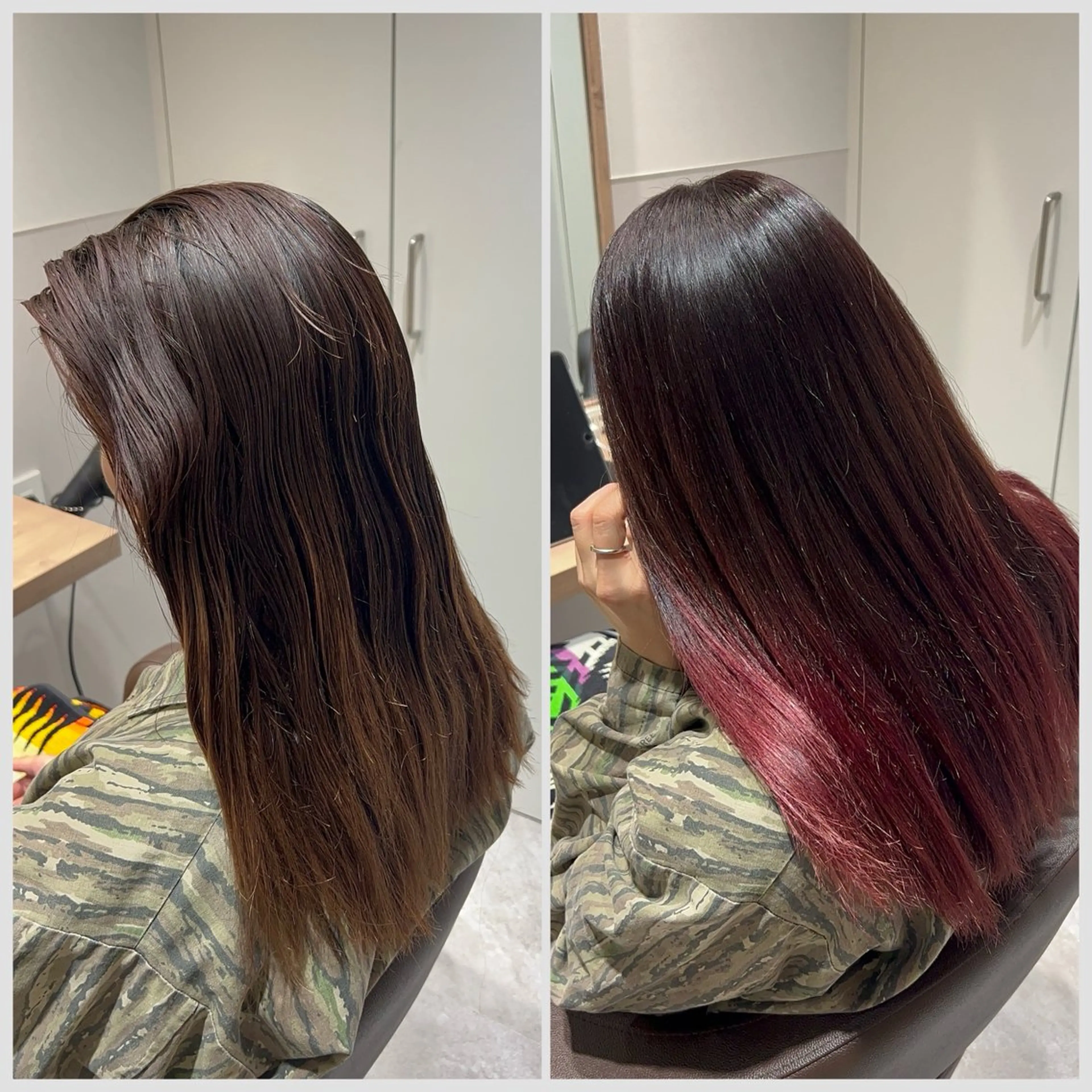 ミディアム カラー ブリーチ ヘアカラー SALOWIN 神戸三宮店所属・【三宮/ブリーチ なしカラー】高田祐也のヘアスタイル