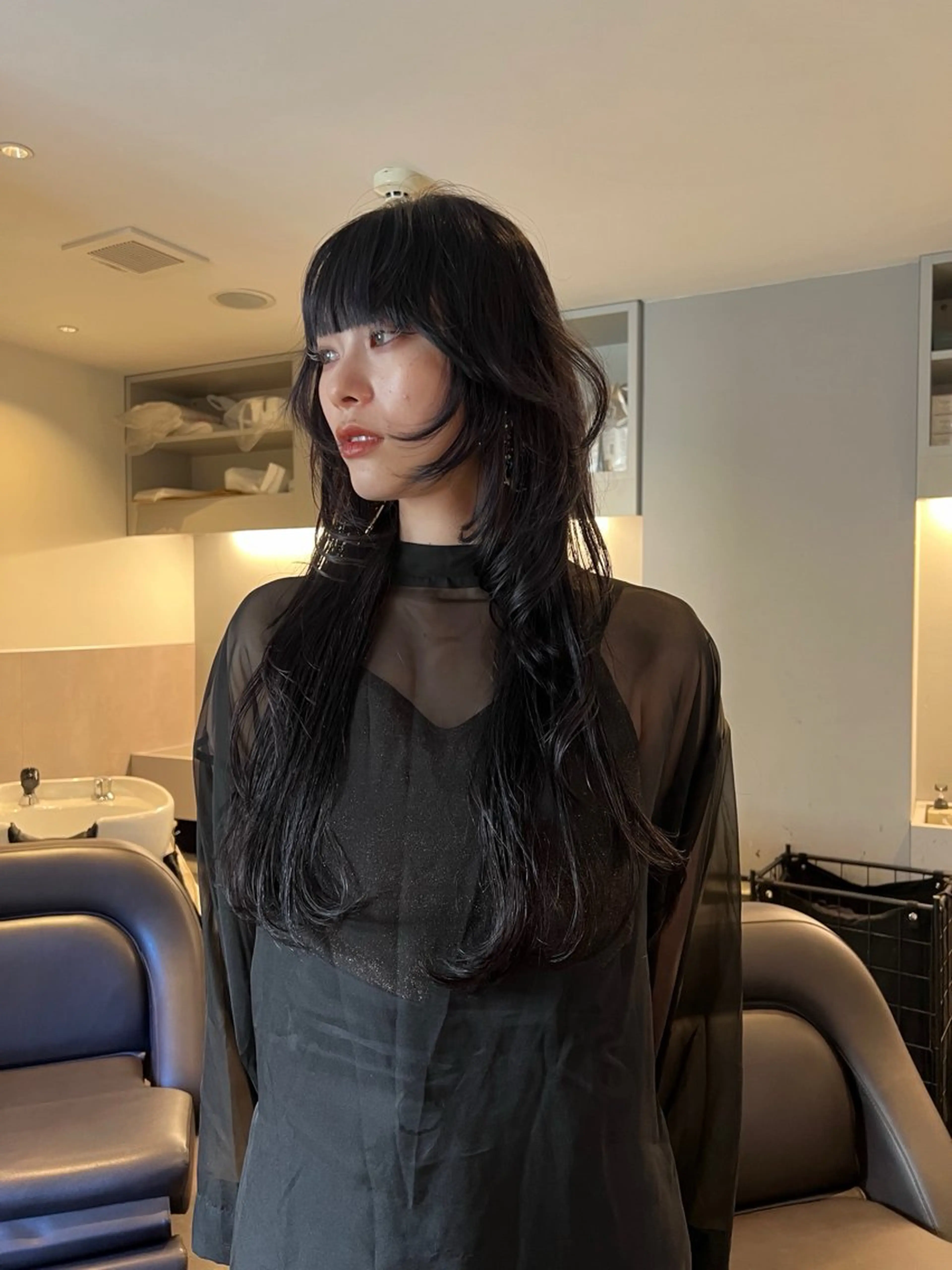 ロング カラー カット ヘアカラー MARU レイヤー/ウルフのヘアスタイル