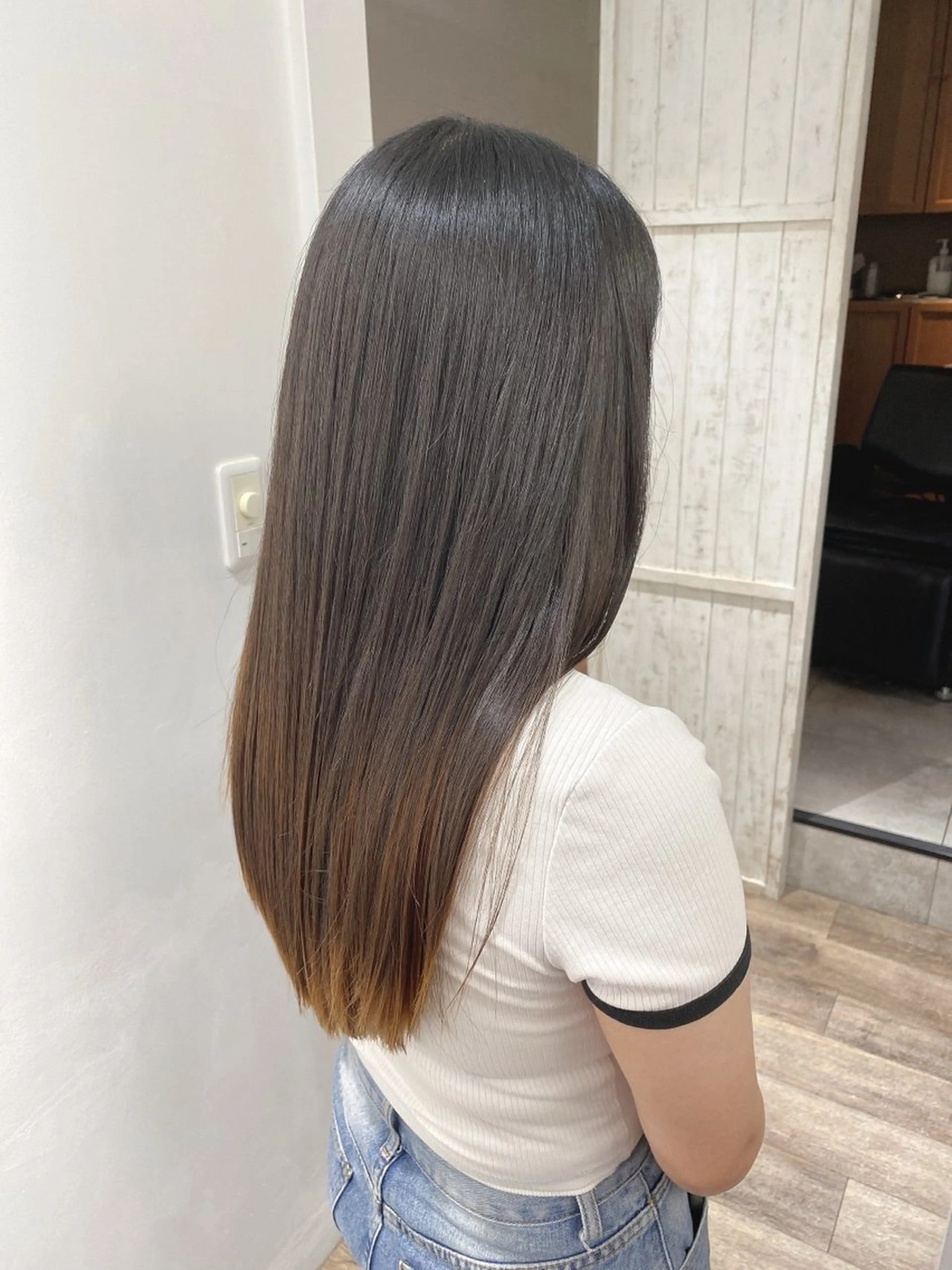 ロング カット トリートメント GO TODAY SHAiRE SALON 横須賀所属・ハイライト⭐️上野 高広のヘアスタイル