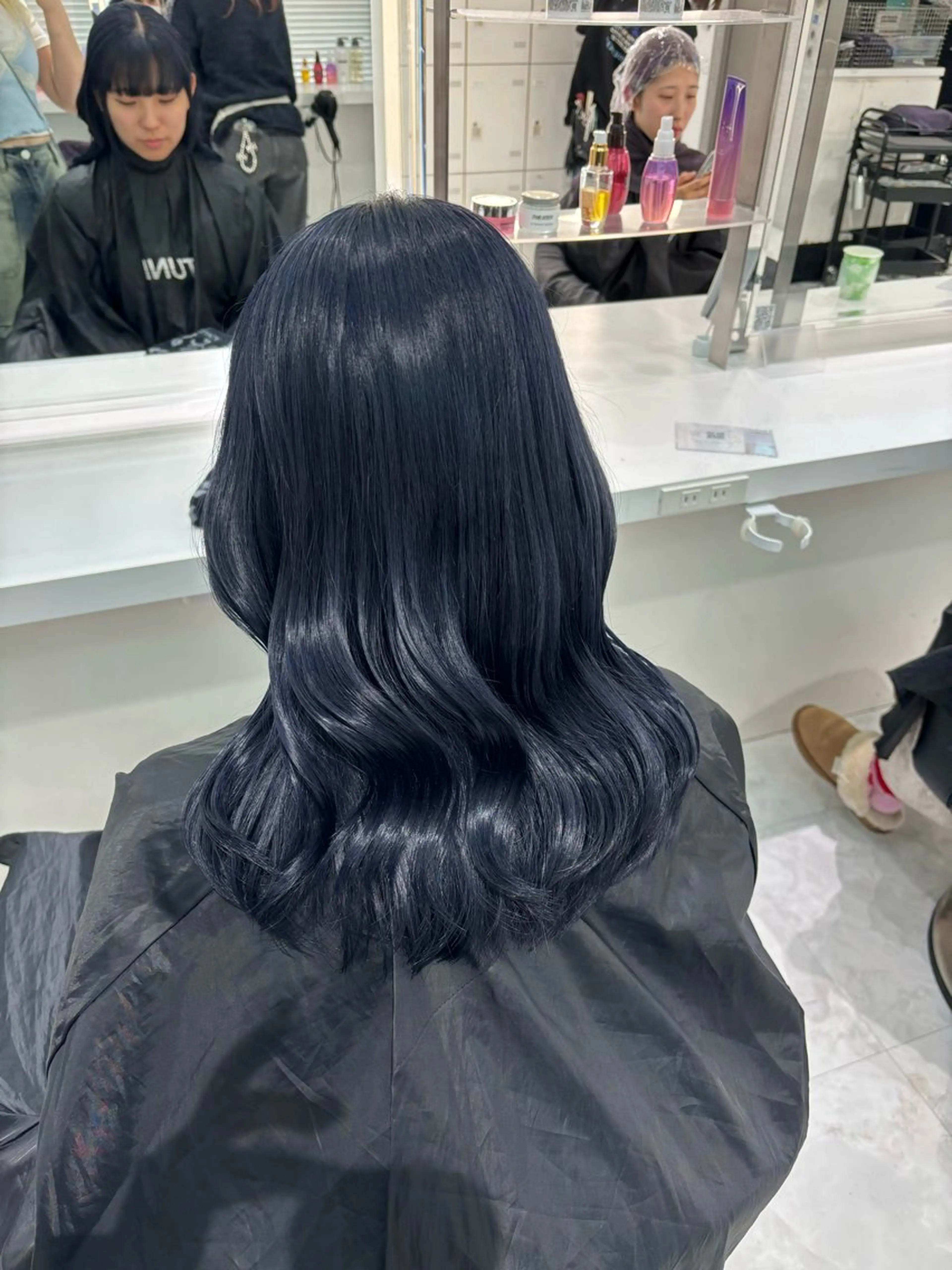 セミロング ヘアカラー トリートメント ヘッドスパ ヘアセット 都内1優しい🤍透明 感カラー🤍サツキのヘアスタイル