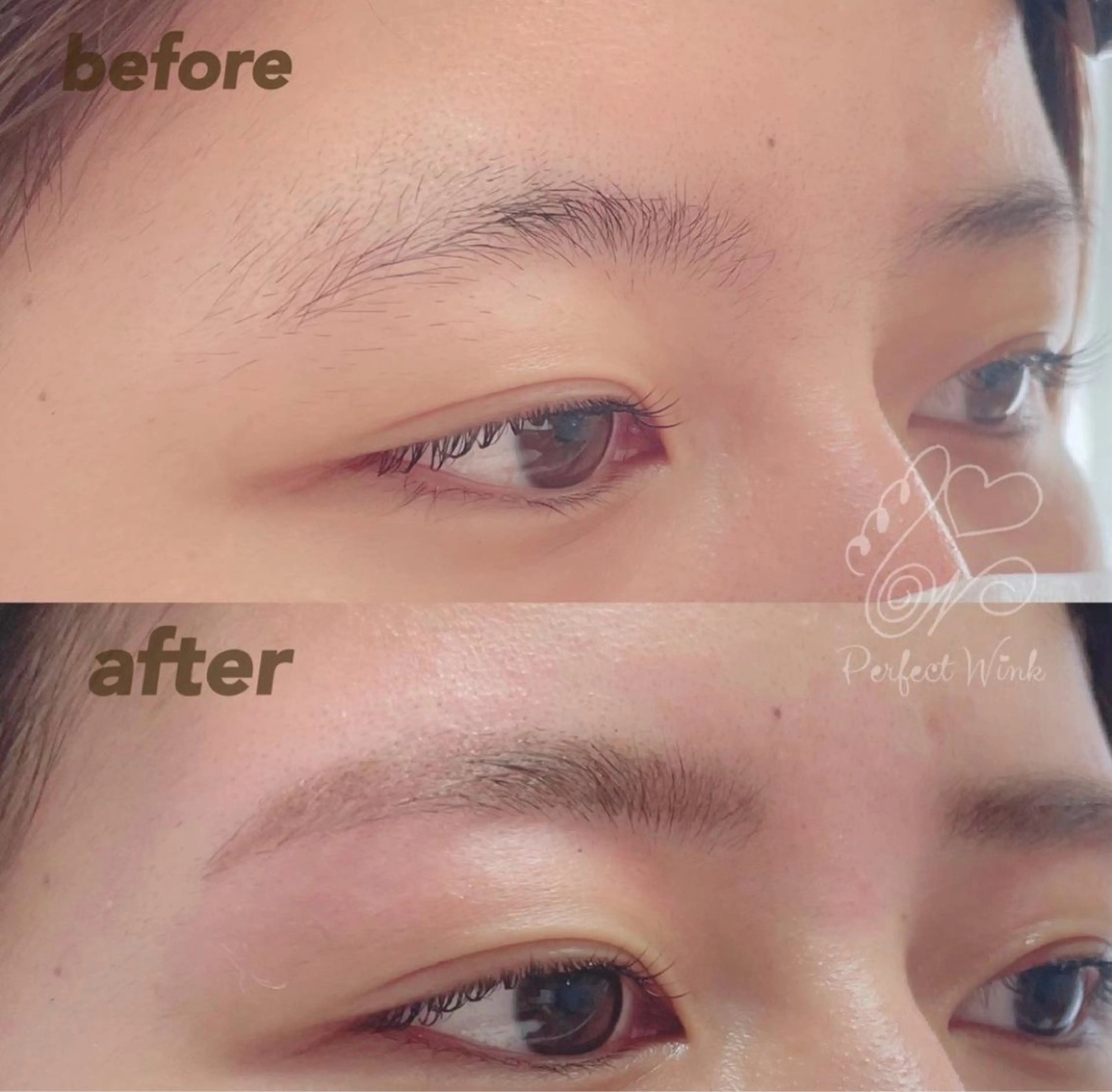 同時に角質ケアも🌟眉毛Waxスタイリングの写真