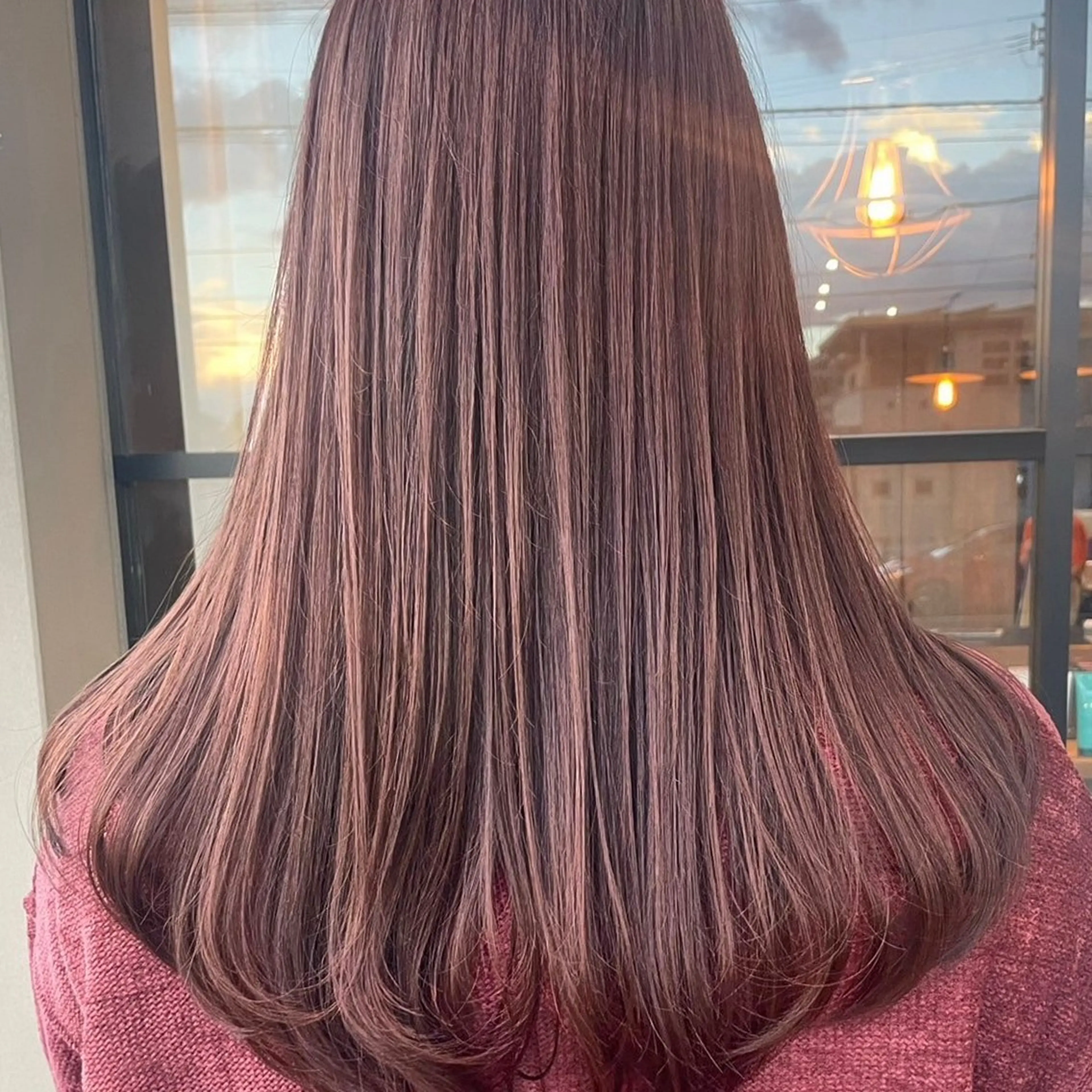 セミロング カラー 透明感カラー イルミナカラー ヘアカラー 透明感カラー/パーマ 🌀アオノアユミのヘアスタイル