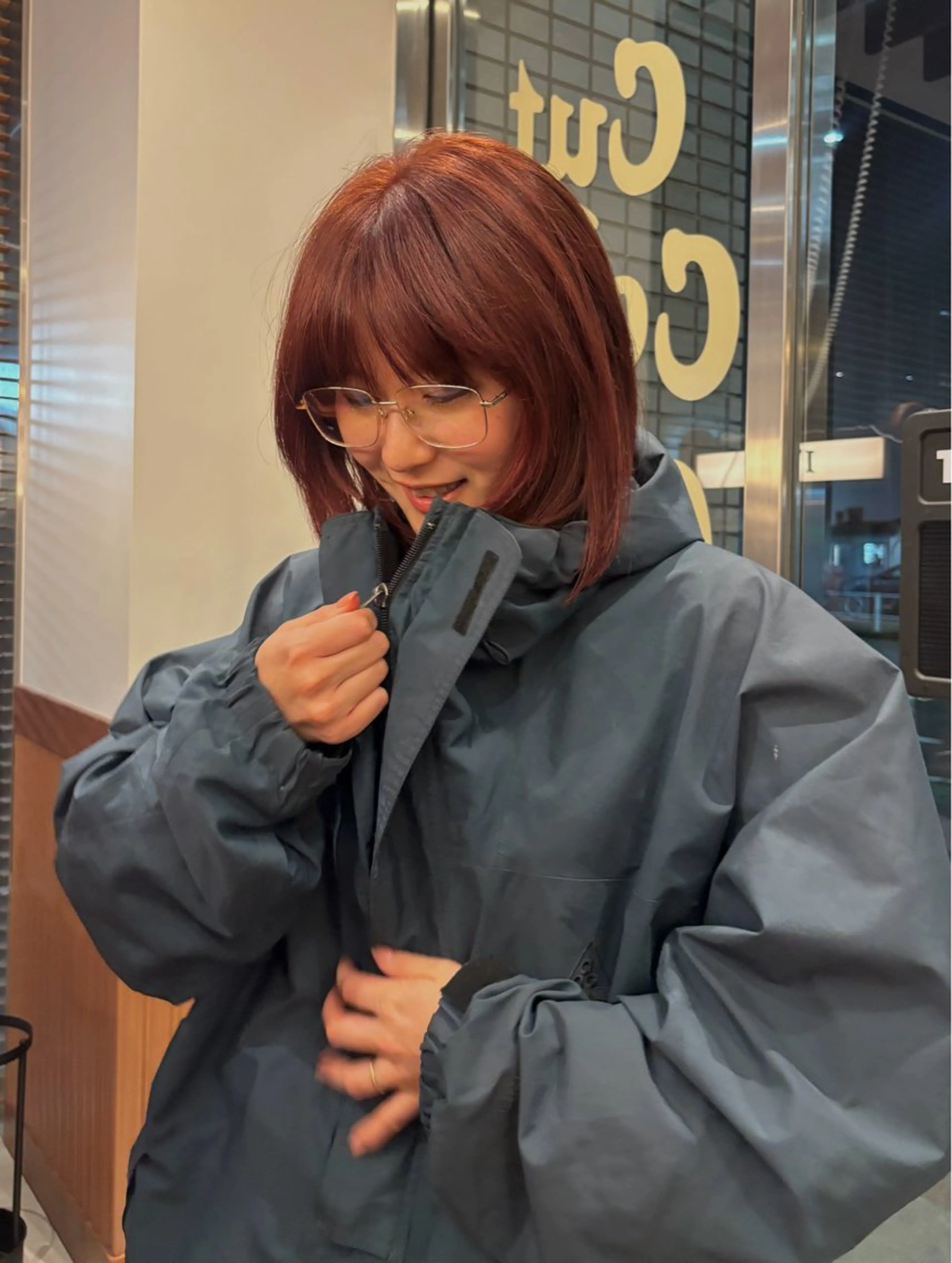 ミディアム ヘアカラー SASAnagano 岩下サードゥのヘアスタイル