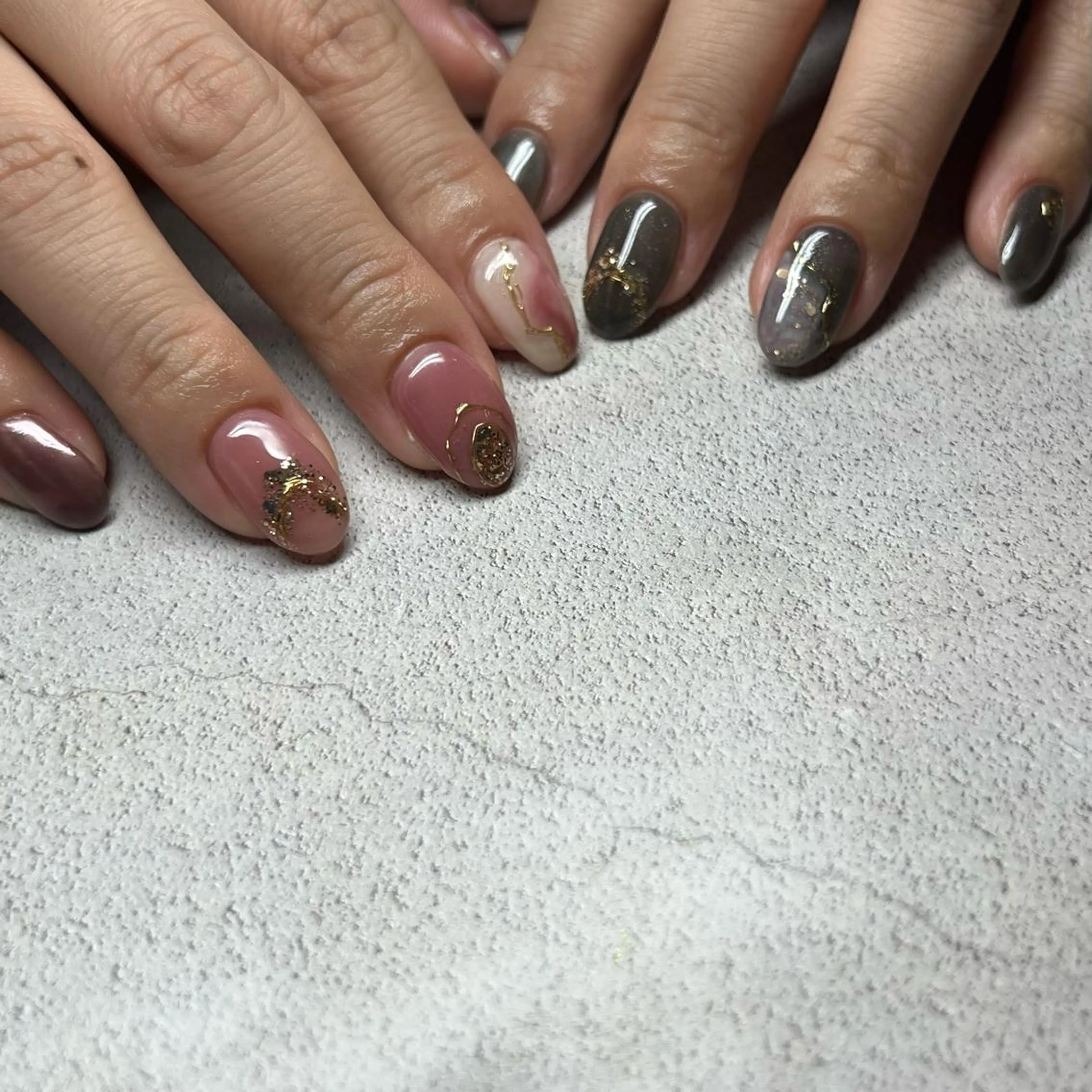 ネイル ニュアンスネイル ハンドネイル 𝐫𝐚𝐢 𝐧𝐚𝐢𝐥のネイルデザイン