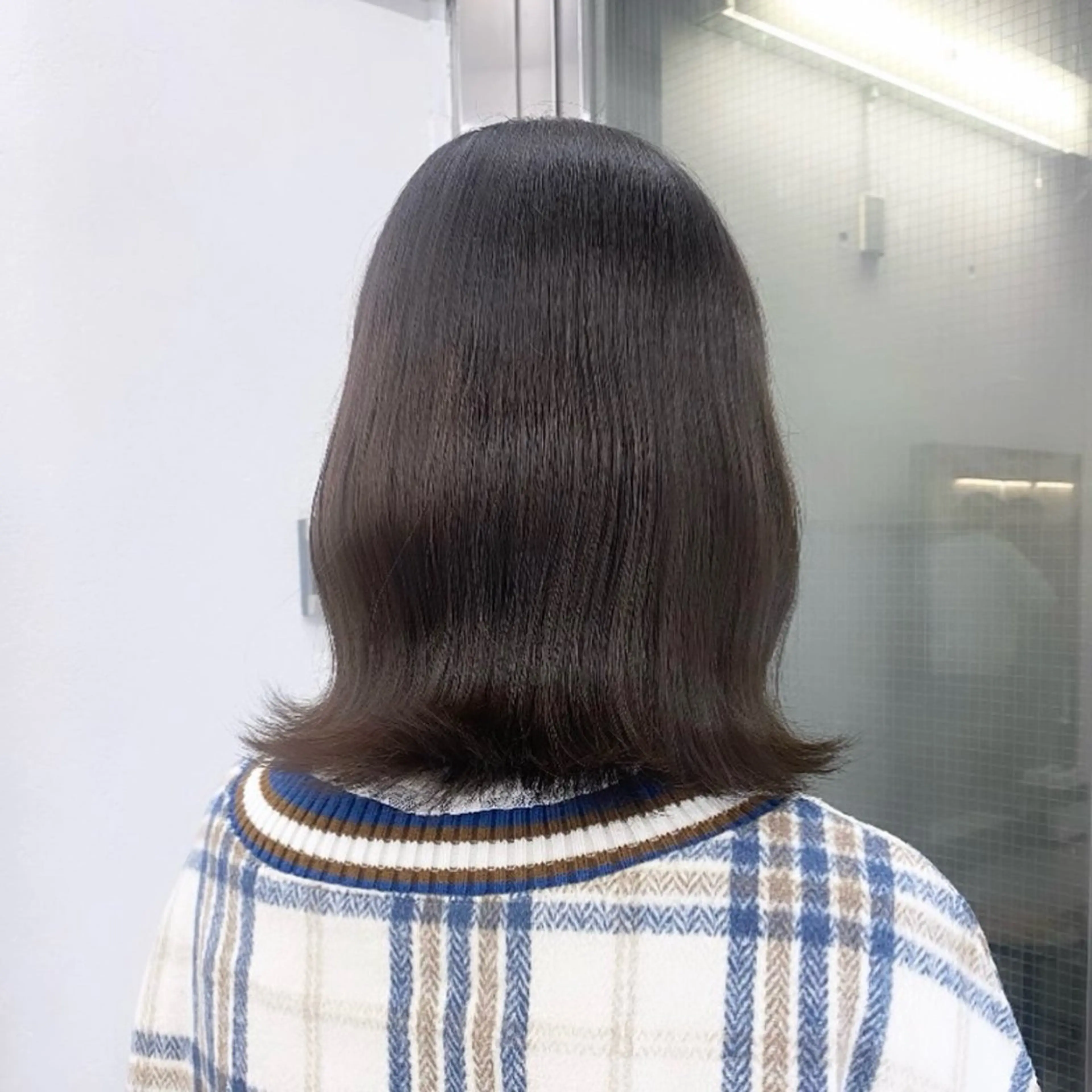 ミディアム カラー アッシュ ベージュカラー 黒髪 ブルーカラー ブルーブラック カット ヘアカラー トリートメント ヘッドスパ ヘアセット 透明感/韓国風 🤍moeka🤍のヘアスタイル
