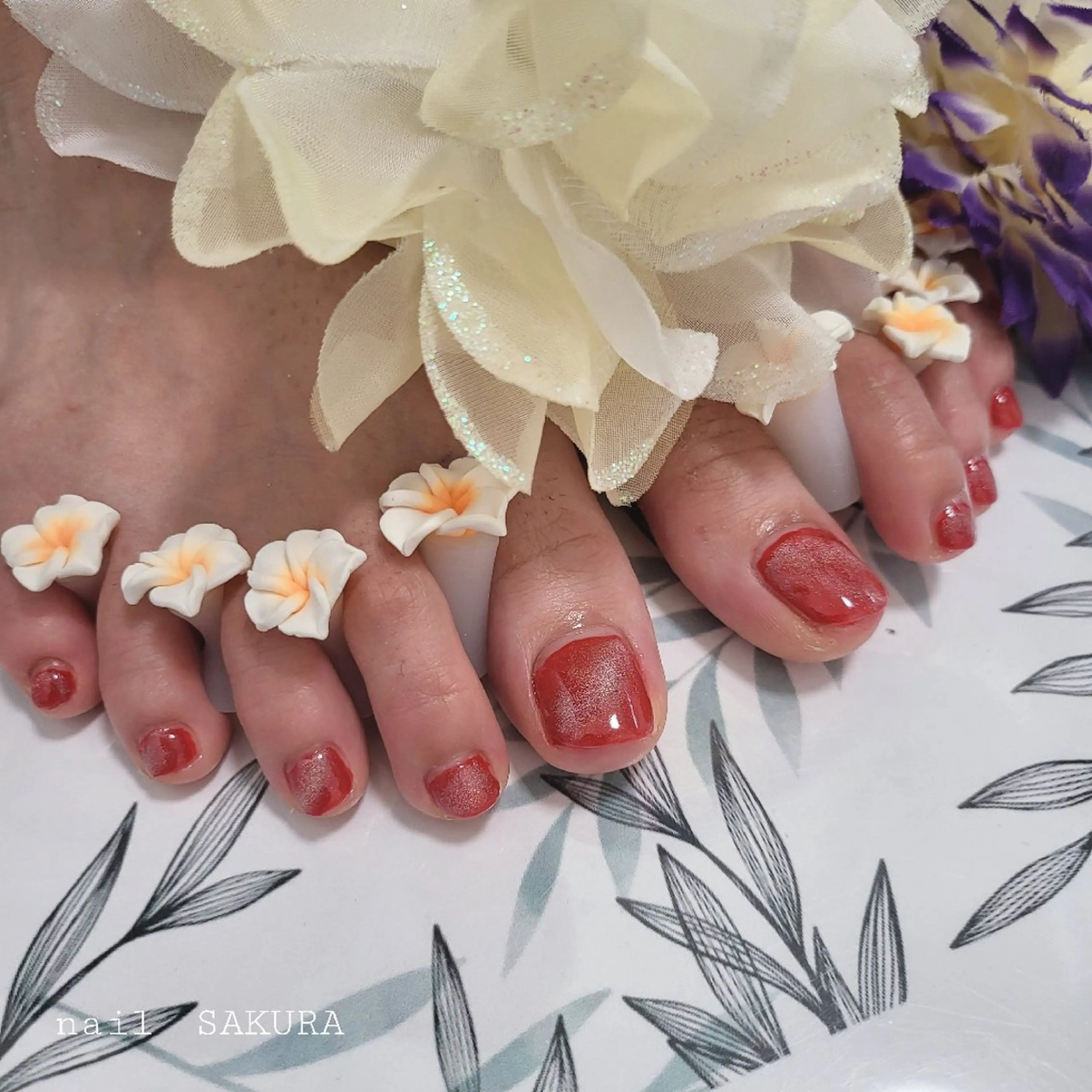 ネイル マグネットネイル ワンカラーネイル nailSAKURA 🌸爪の美容室のネイルデザイン