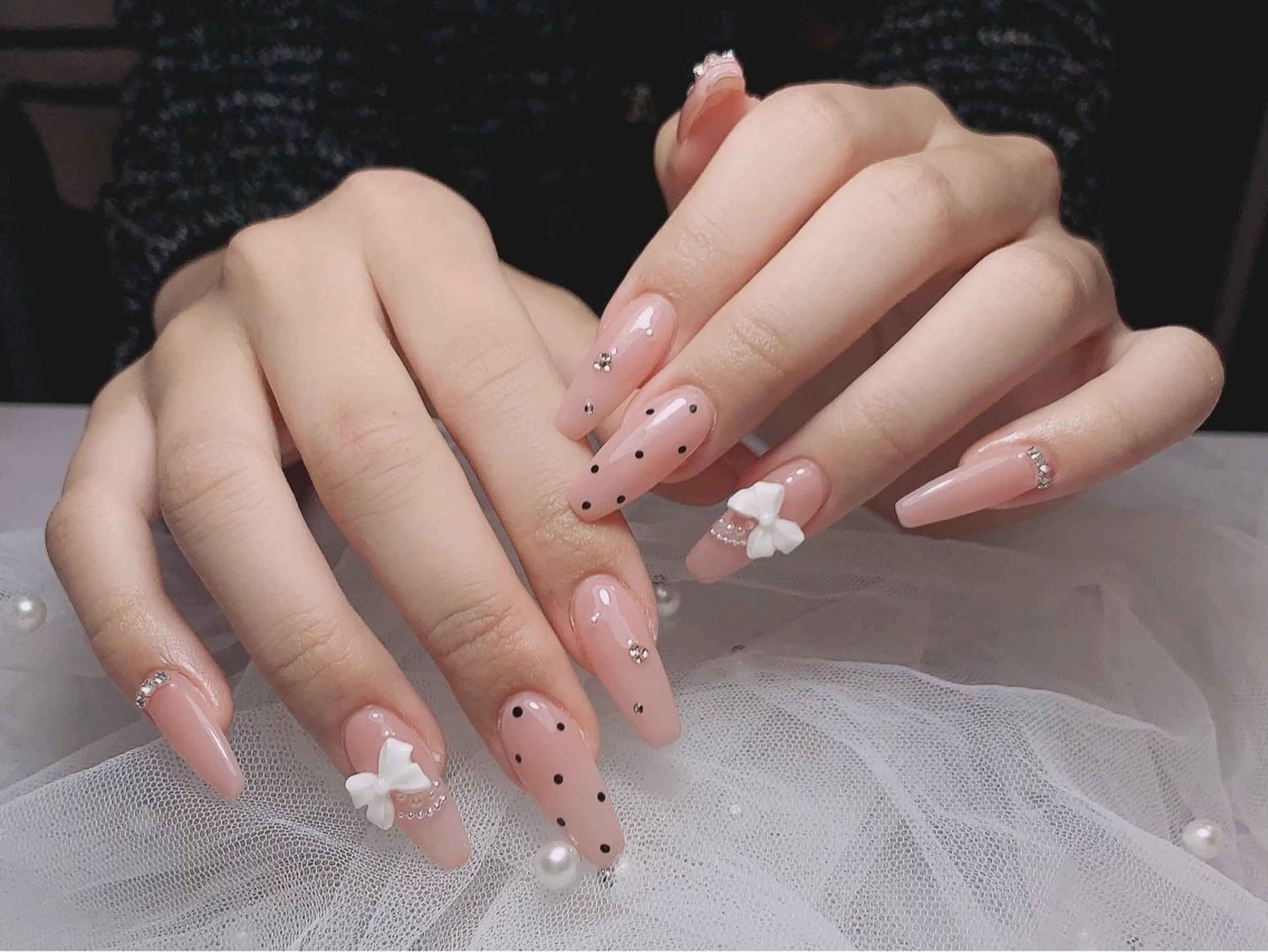 ネイル 長さ出し 持ち込み ネイルチップ ゆ いのネイルデザイン