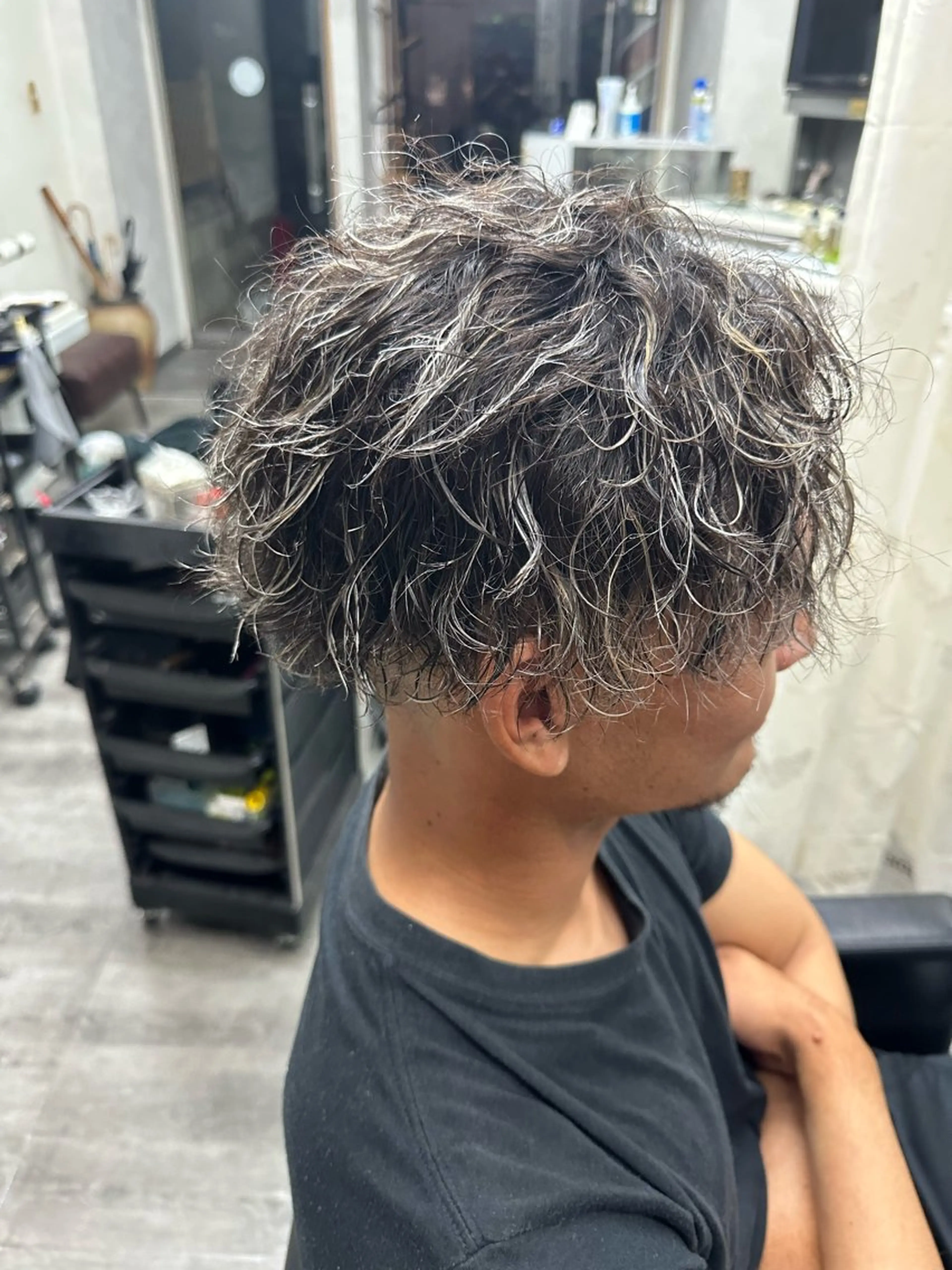 カラー パーマ メンズ ヘアカラー パーマ WEST✂︎前田 明宏✂︎大和高田のヘアスタイル