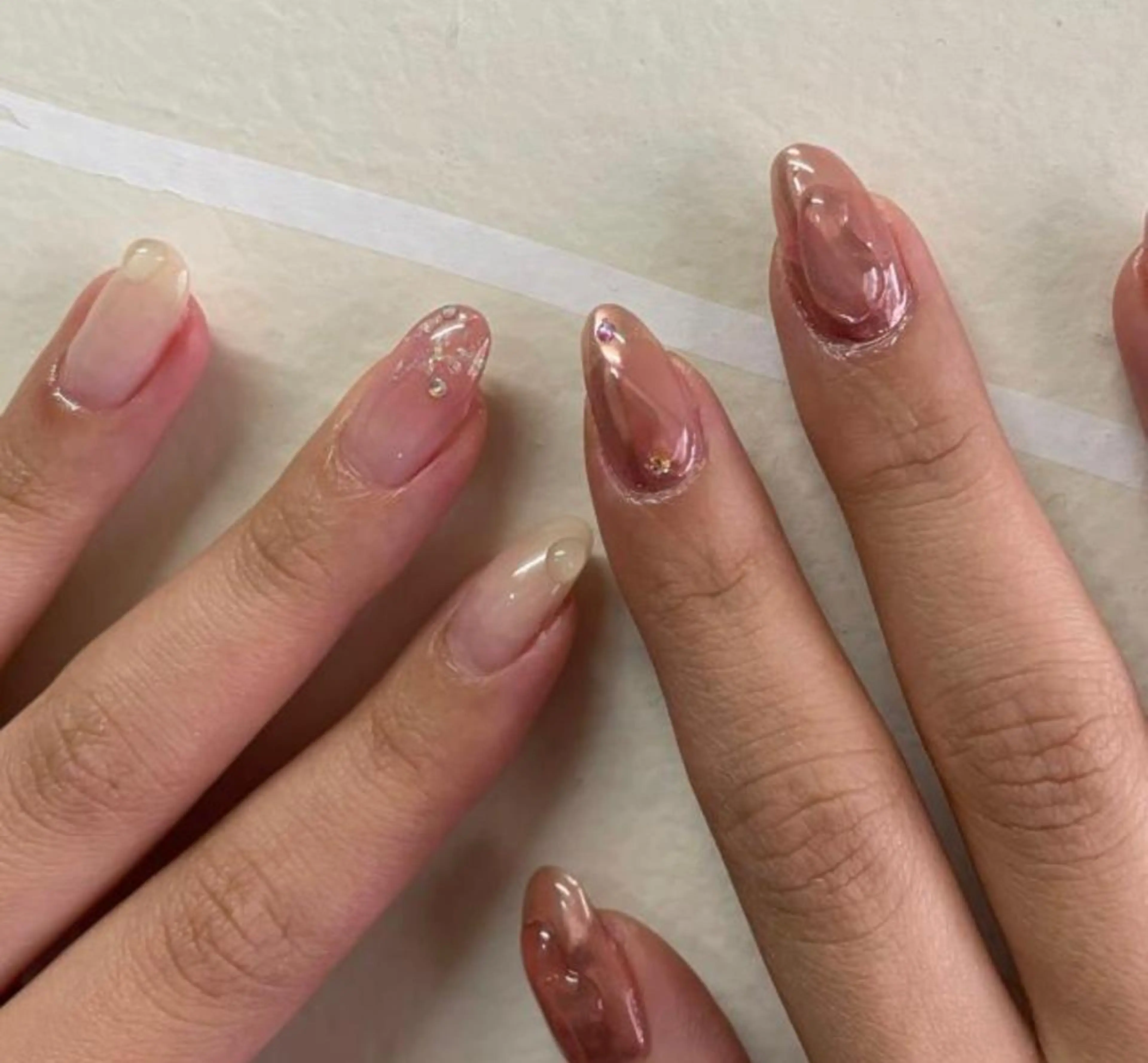 ネイル ゆびノさき茨木店 ニュアンス/アートのネイルデザイン