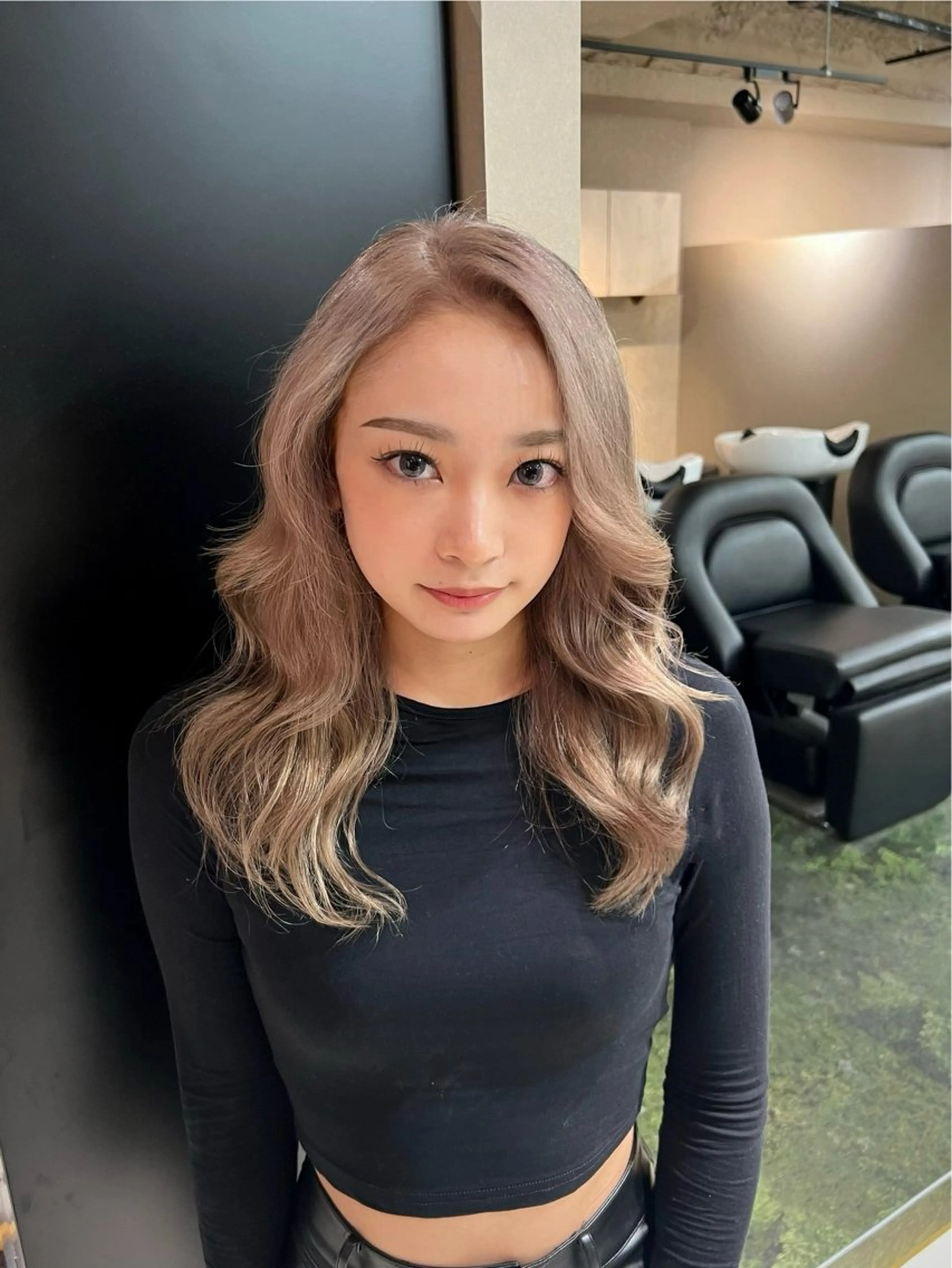 セミロング カラー カット ヘアカラー トリートメント 💖難波レイヤー カット💖ツバサのヘアスタイル