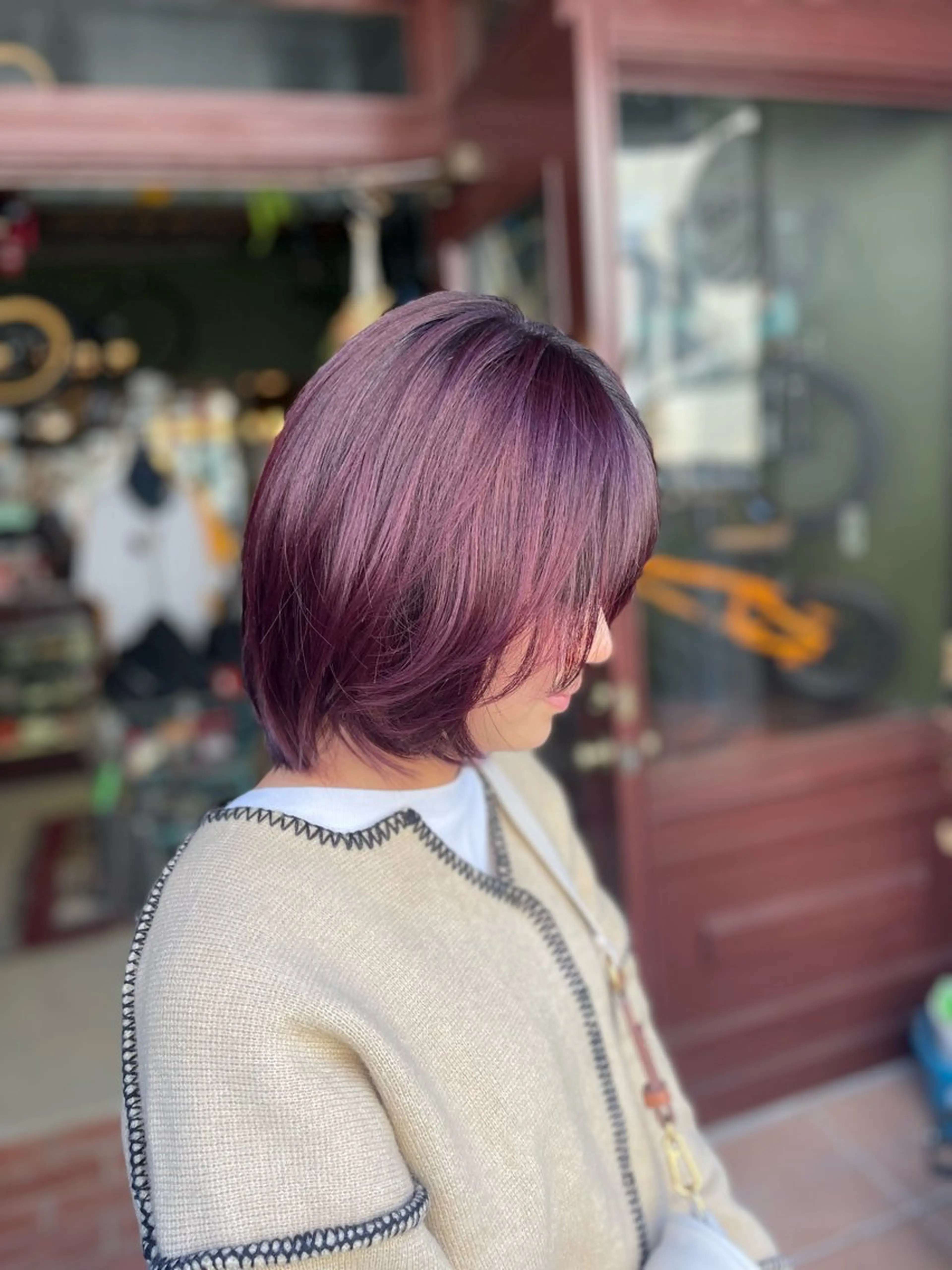 ミディアム カラー ヘアカラー トリートメント ヘアセット PATH-hair. store/MAIのヘアスタイル