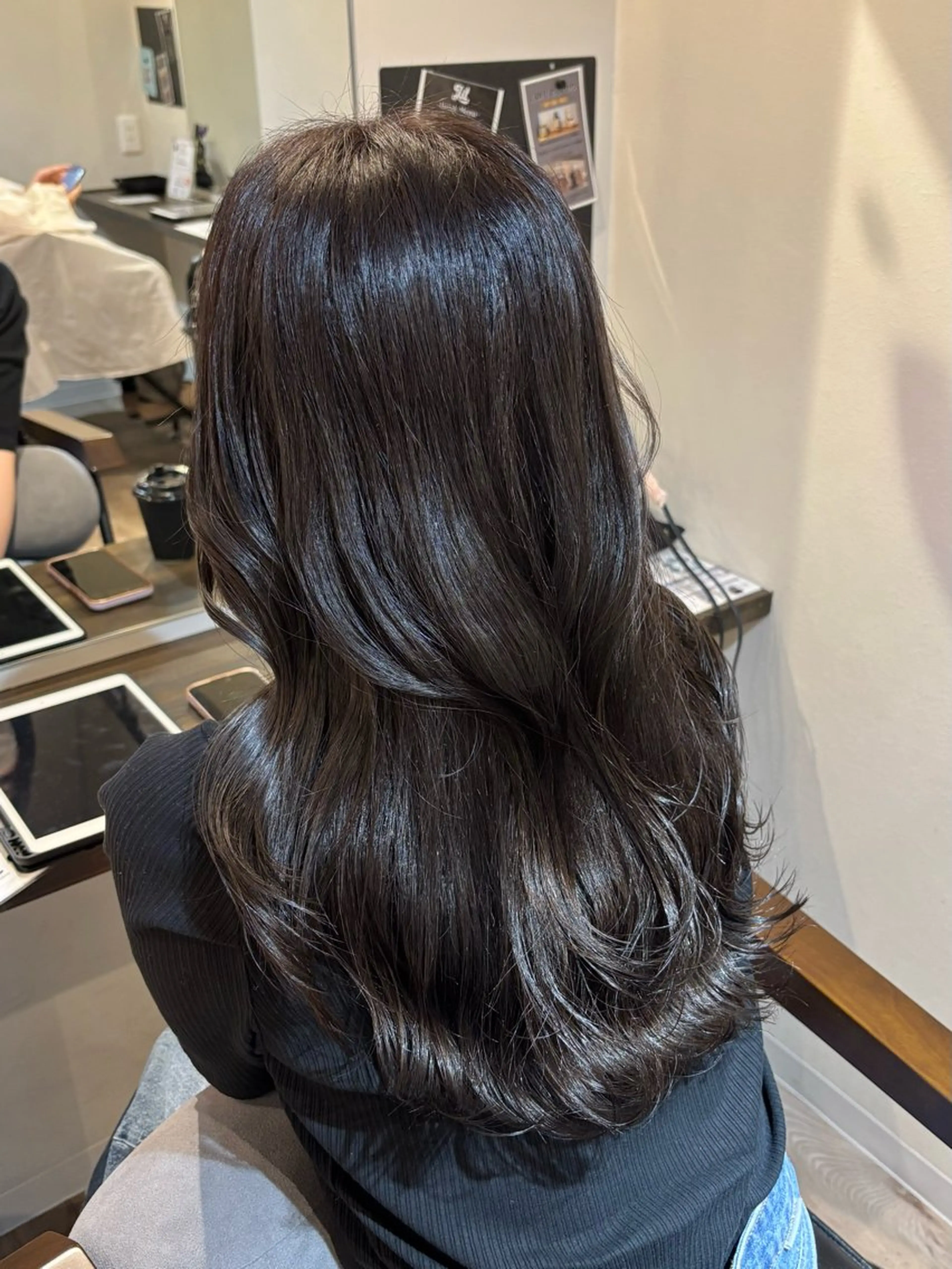 ロング レイヤーカット カット ヘアカラー トリートメント miyuu/透明感 カラー/パーマ🤎のヘアスタイル