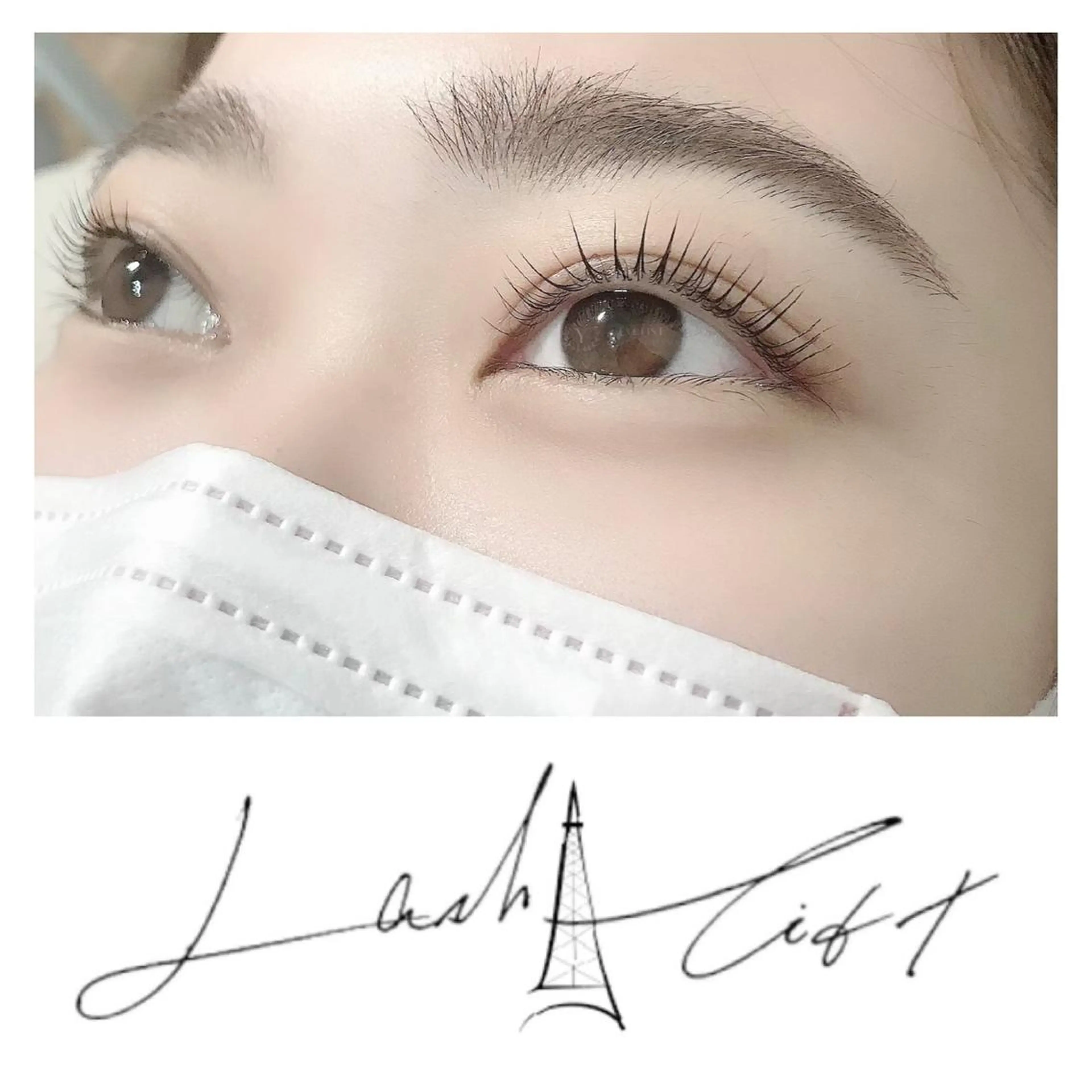 マツエク・マツパ Cカール Lカール パリジェンヌラッシュリフト 一重×まつ毛パーマ マツパ eyelash presh yukaのマツエク・マツパデザイン