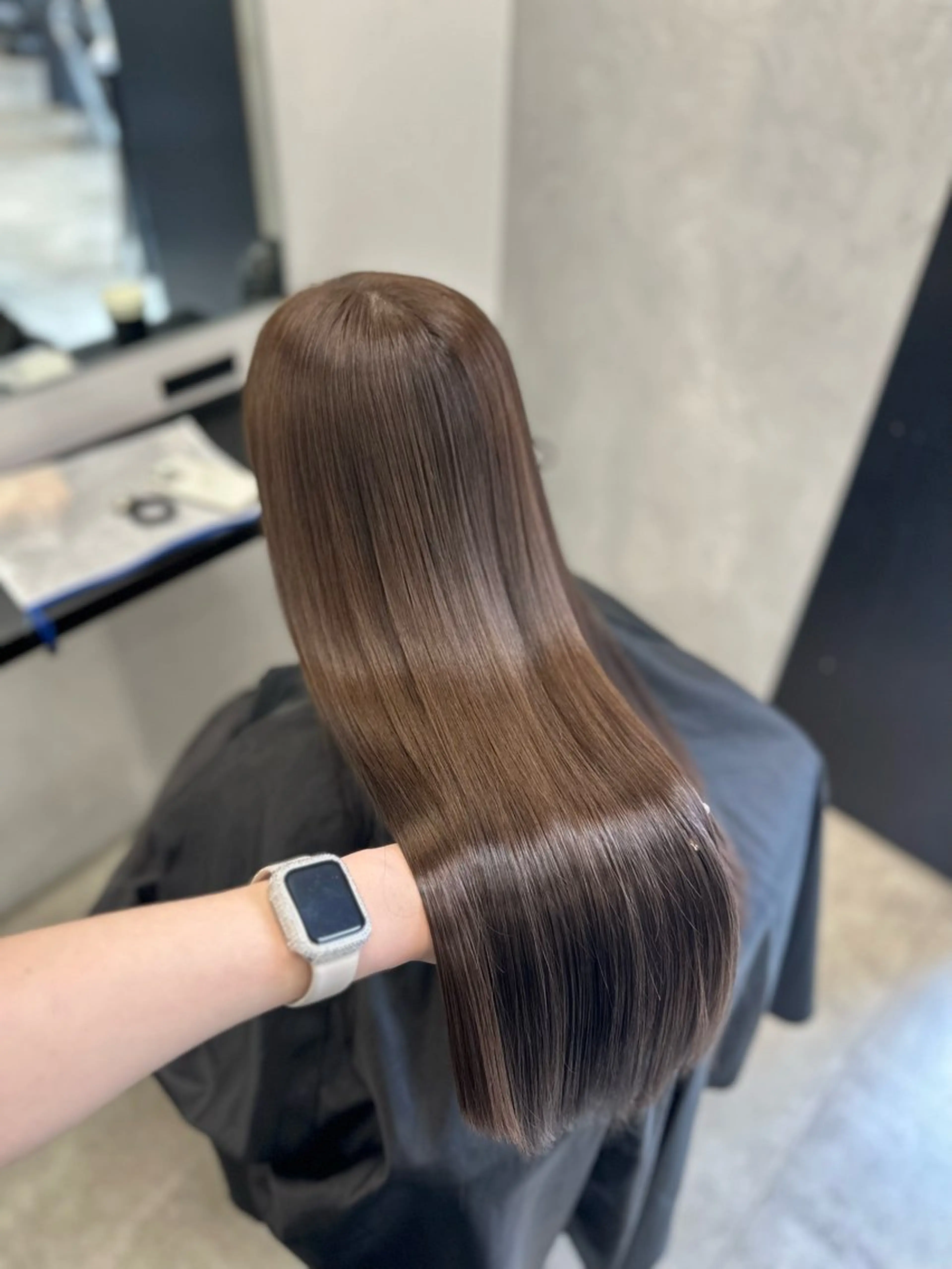 ロング カラー ヘアカラー トリートメント 韓国ヘア🇰🇷🎀 みきのヘアスタイル