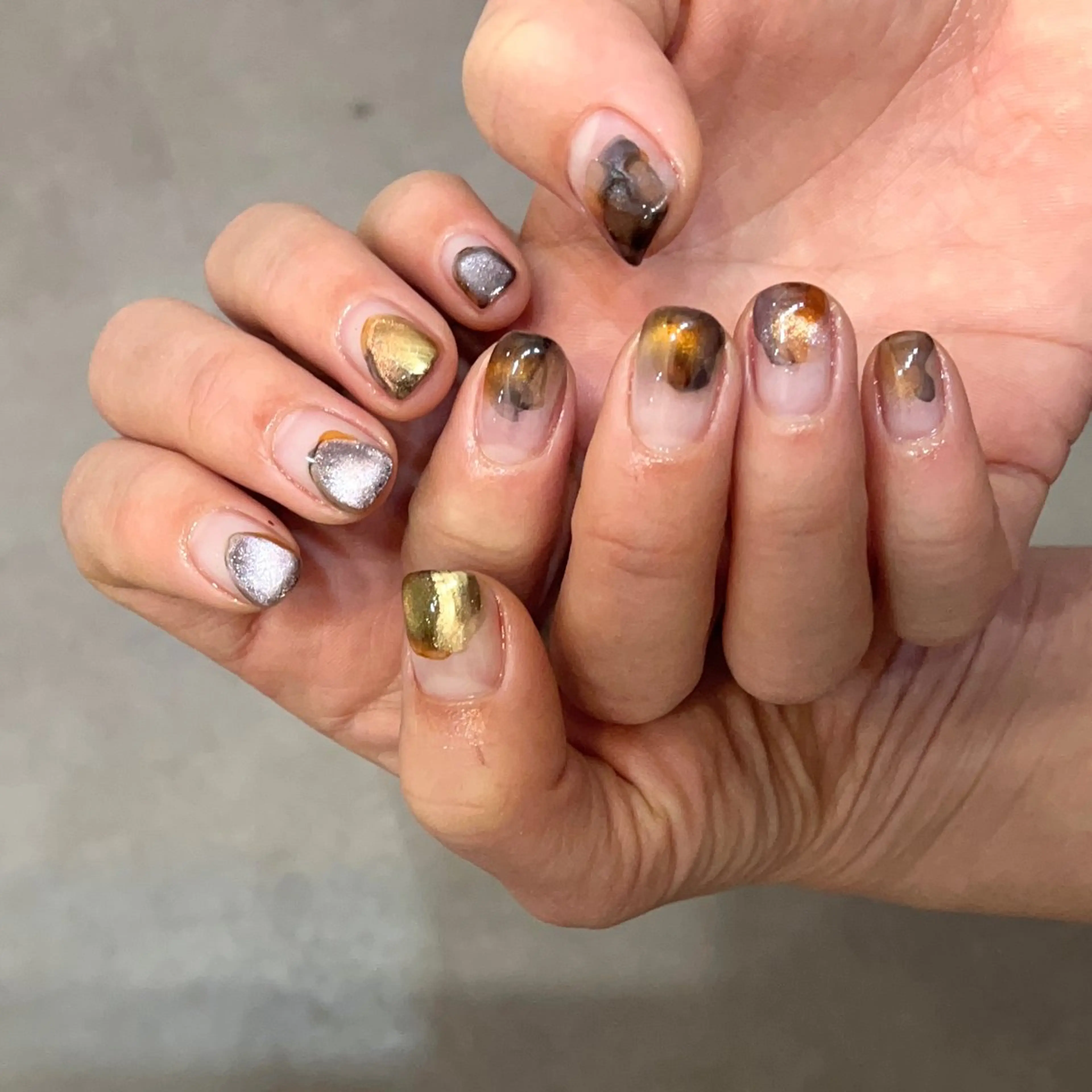 ネイル アートネイル マグネットネイル ニュアンスネイル ハンドネイル Second   MW所属・SecondMW _nail 　川連のネイルデザイン
