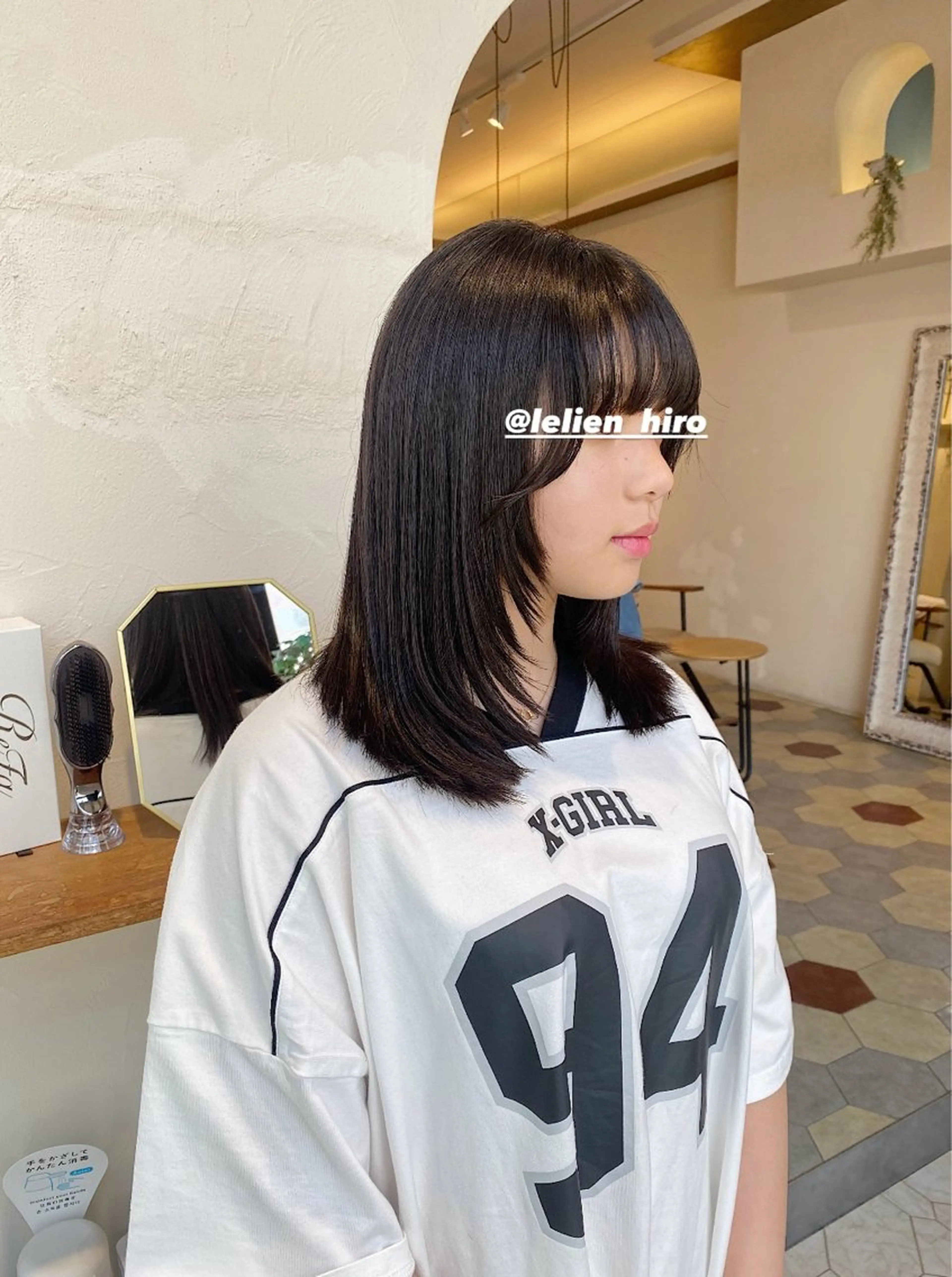 ミディアム カット トリートメント 艶カラー/ 縮毛矯正 /   タキダのヘアスタイル