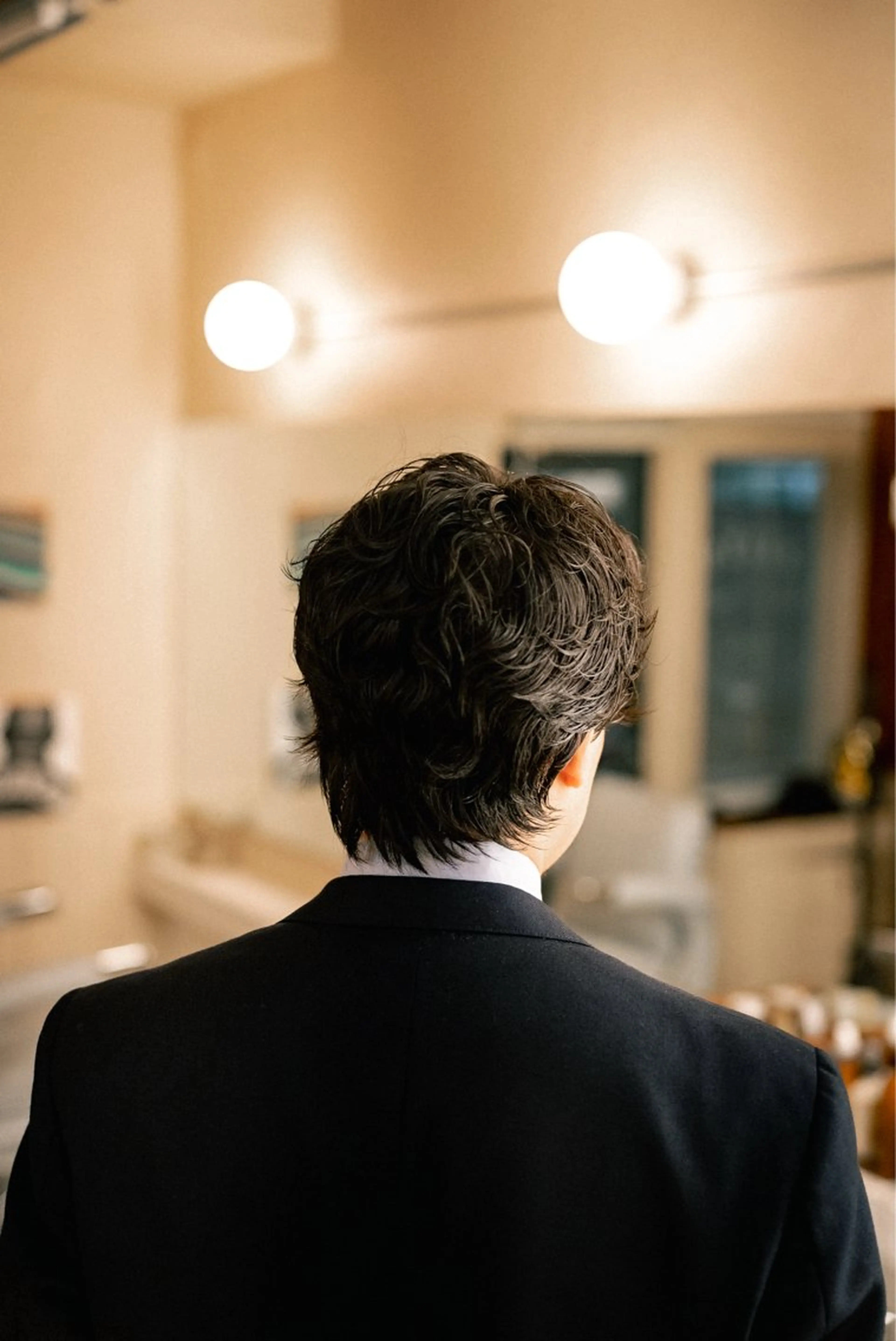 ミディアム カラー パーマ メンズ ミディアムパーマ メンズパーマ カット パーマ 🔗メンズサロン🔗 Kieのヘアスタイル