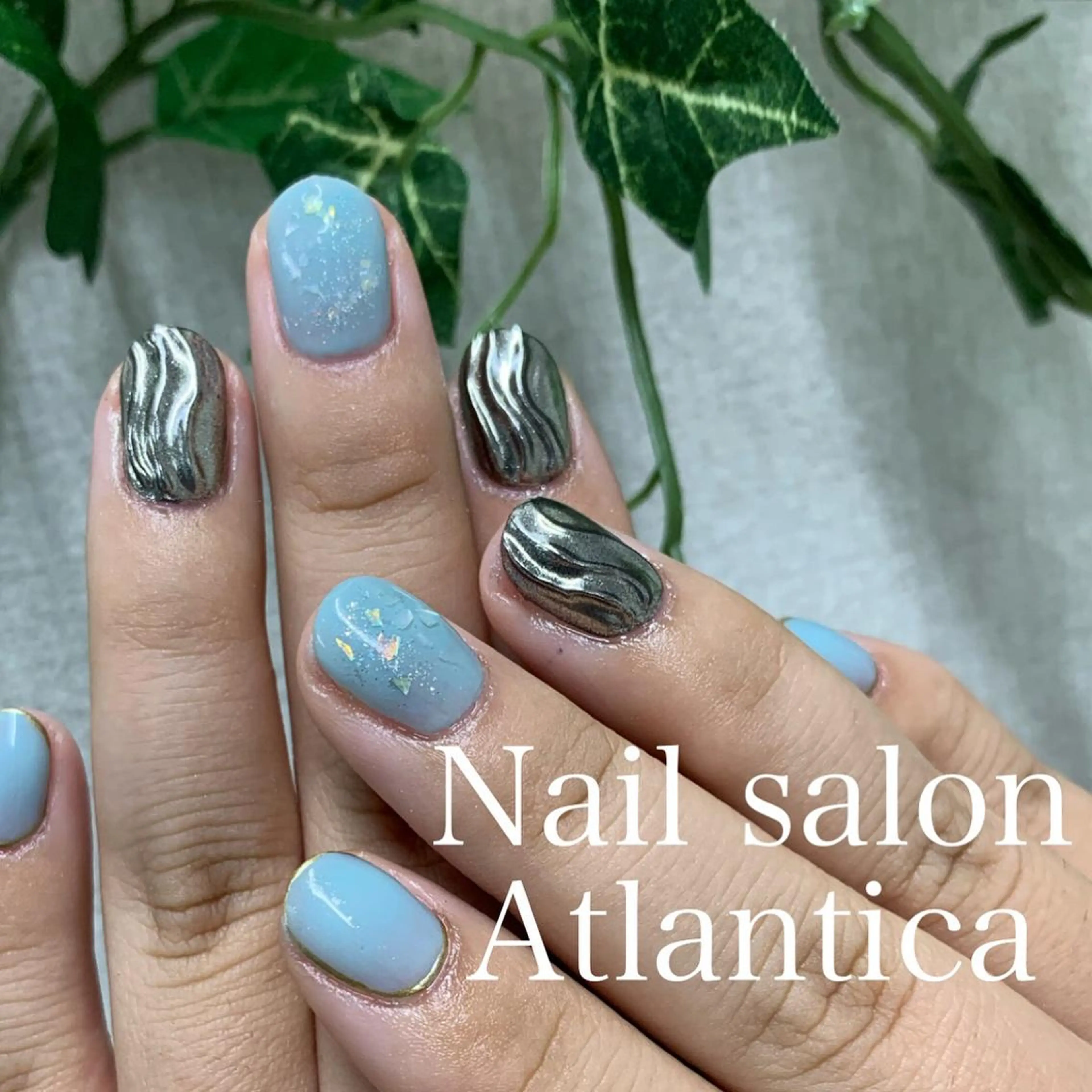 ネイル ミラーネイル ハンドネイル Nail salon Atlantica所属・Nail salon ✩ ｱﾄﾗﾝﾃｨｶのネイルデザイン