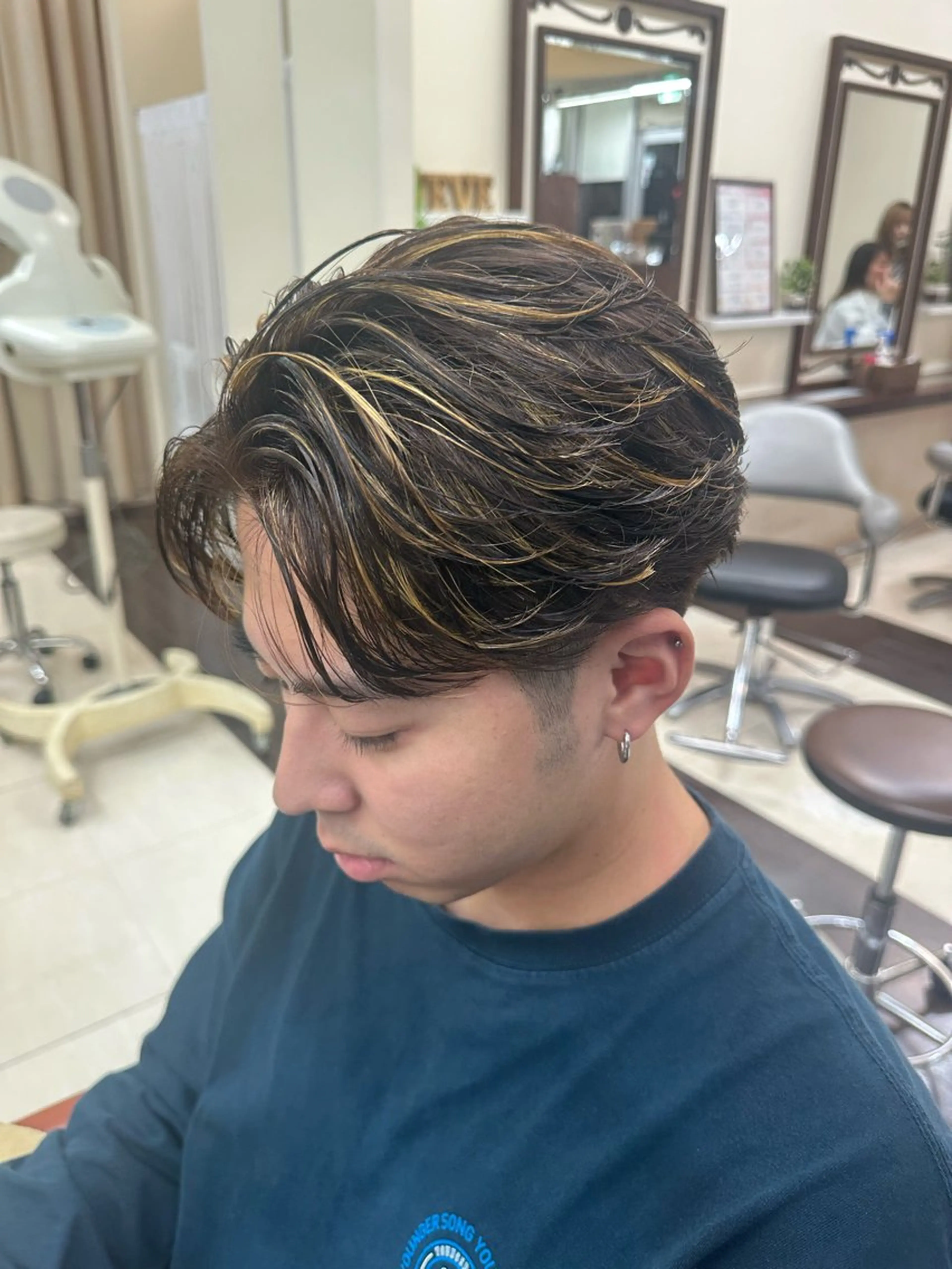 ショート カラー パーマ メンズ メンズハイライト ハイライトカラー ハイライト カット ヘアカラー 毎月230人担当/ メンズヘア/清和武虎のヘアスタイル