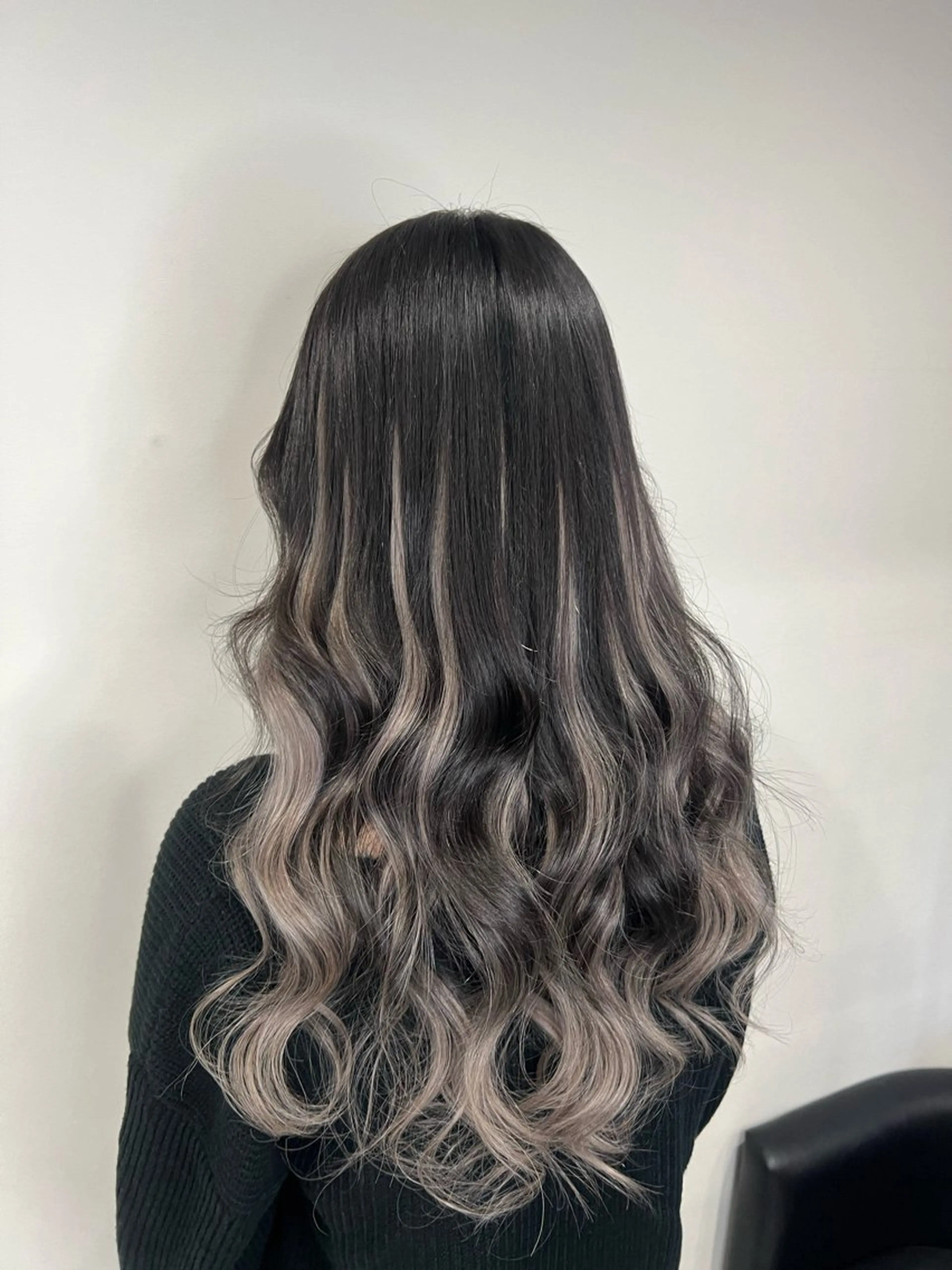 ロング カラー プルエクステ 黒髪 グラデーションカラー エクステ ヘアカラー トリートメント エクステ YUDU🍊 germe/ジェルムのヘアスタイル